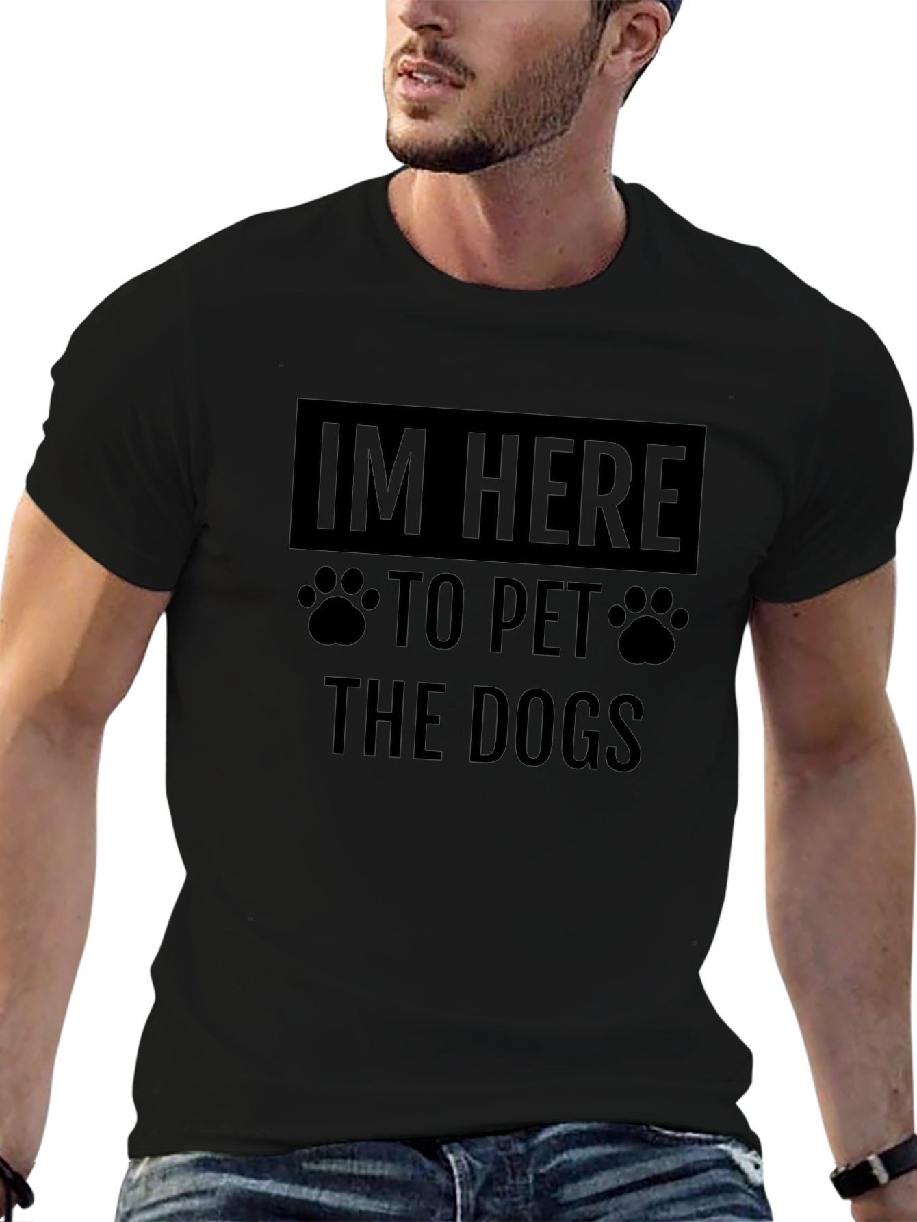 Im Here to Pet the Dogs Graphic Tee