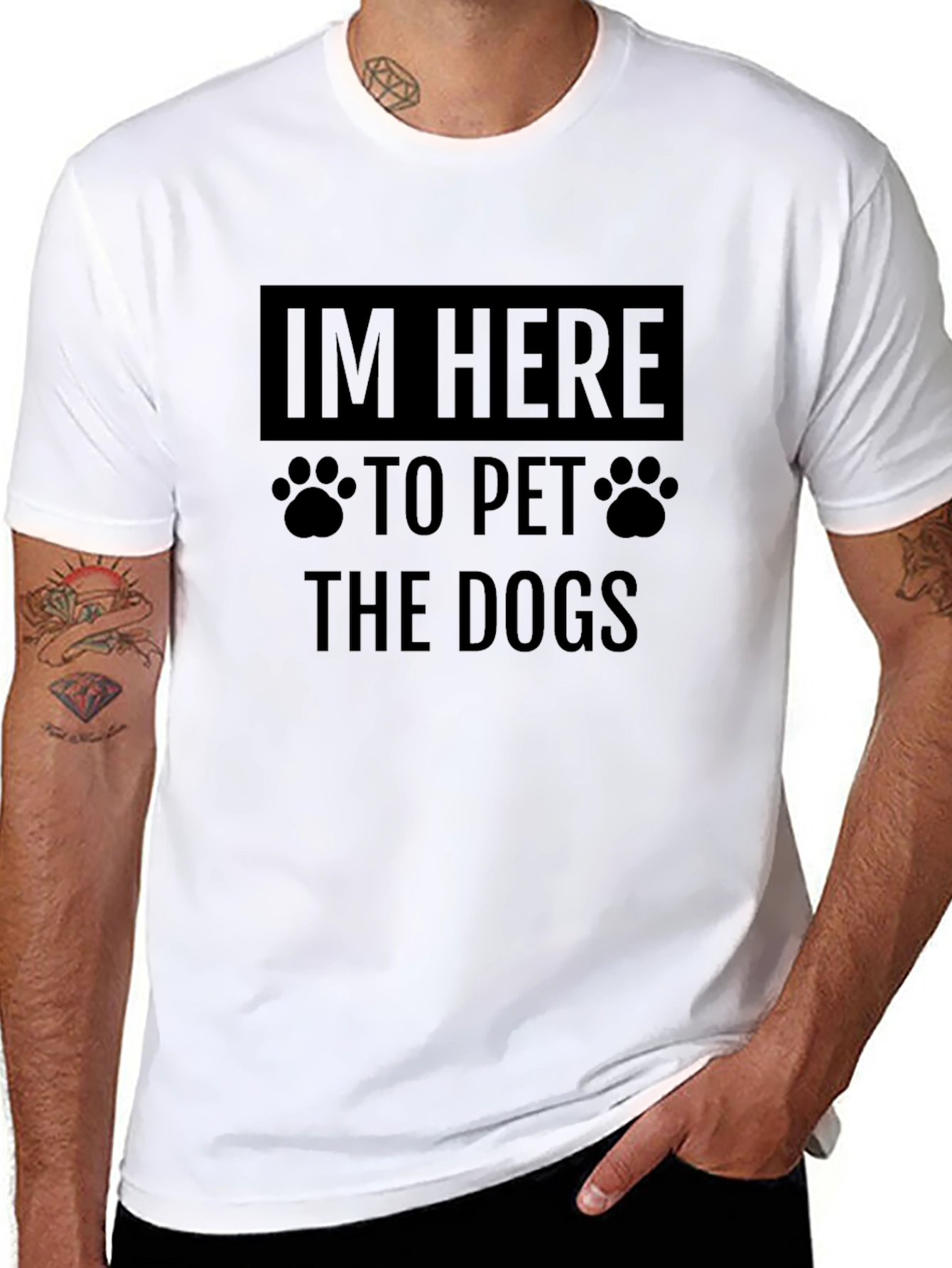Im Here to Pet the Dogs Graphic Tee