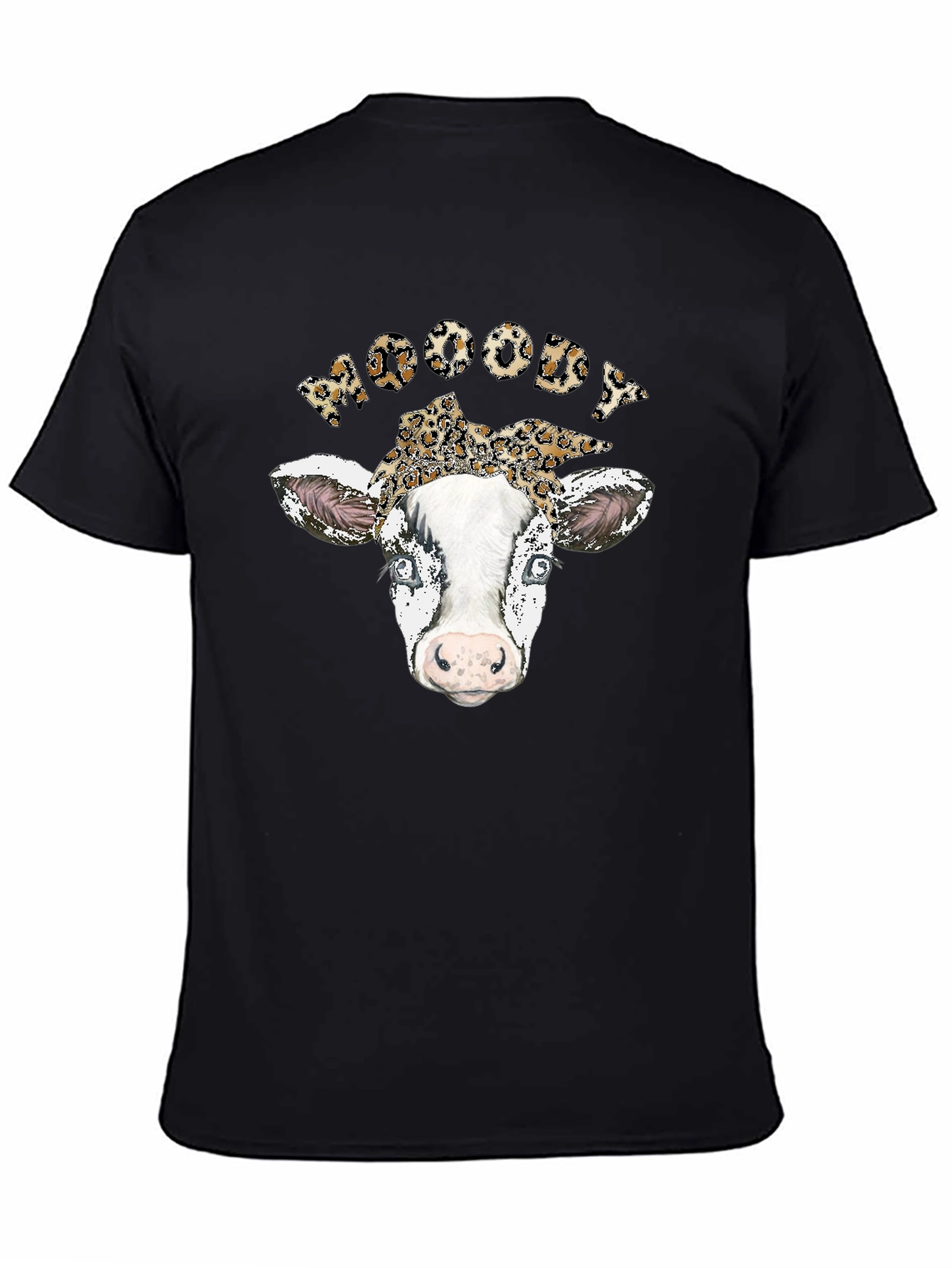 Moody Cow Print T-Shirt