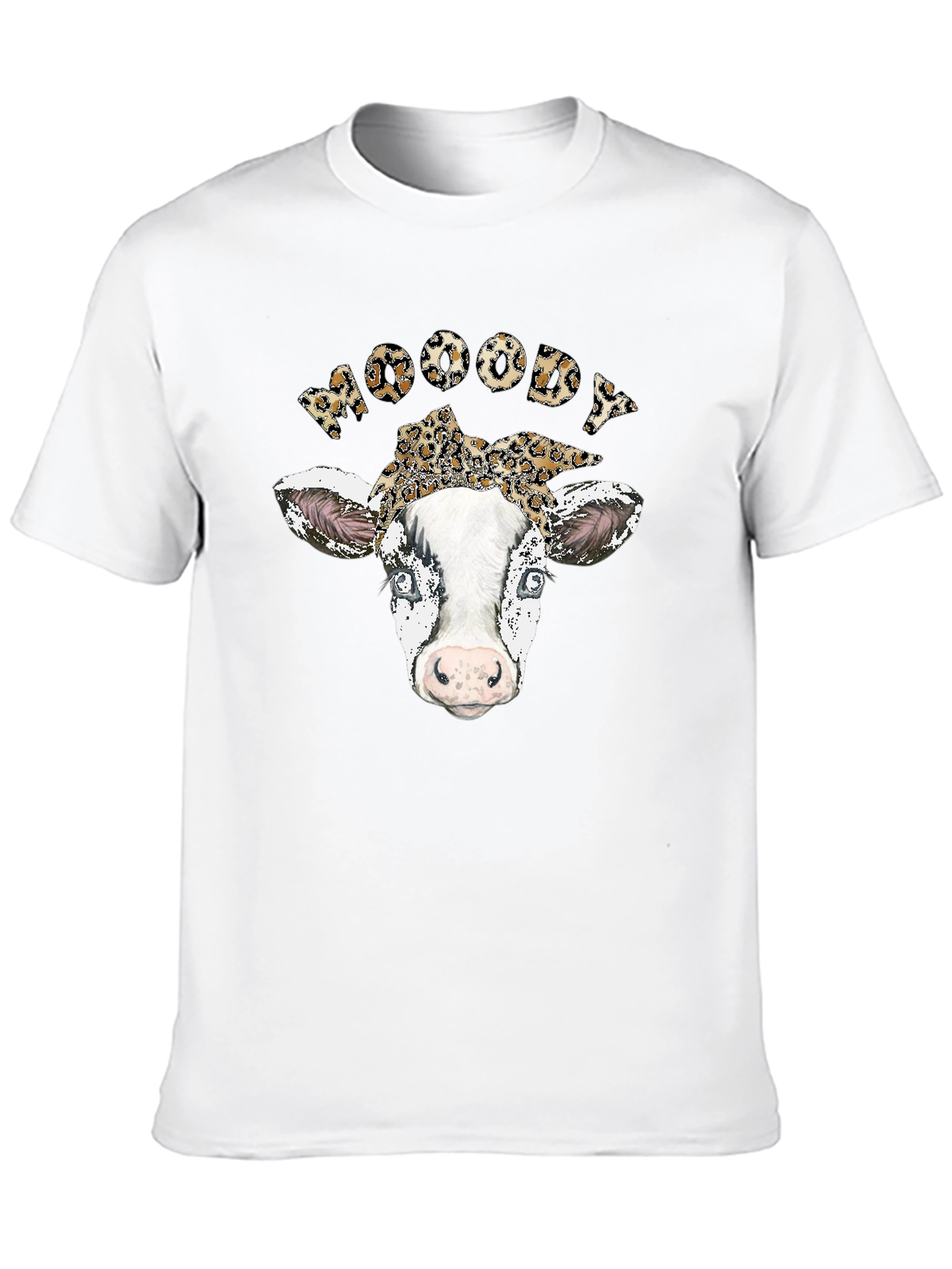 Moody Cow Print T-Shirt