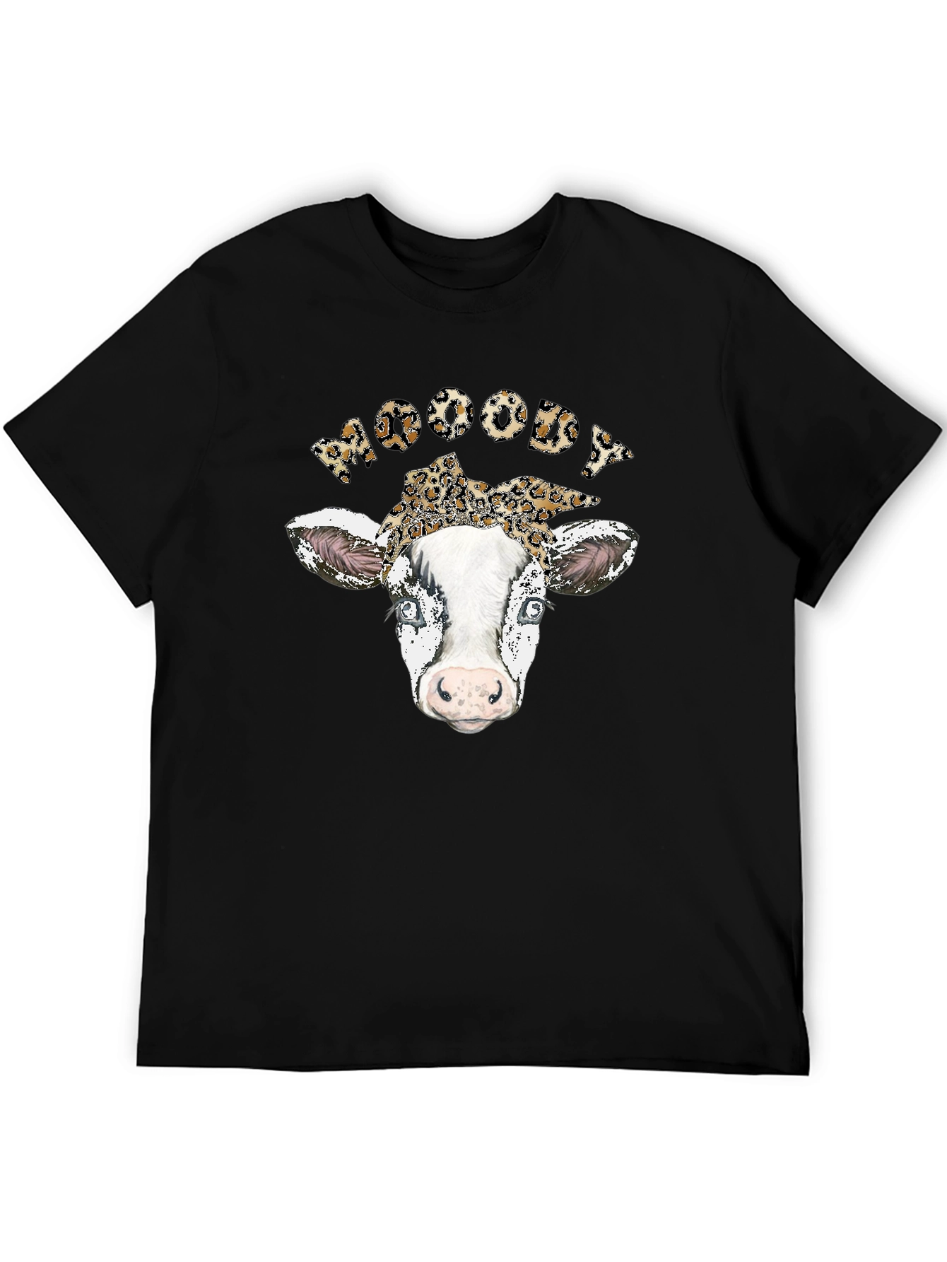 Moody Cow Print T-Shirt