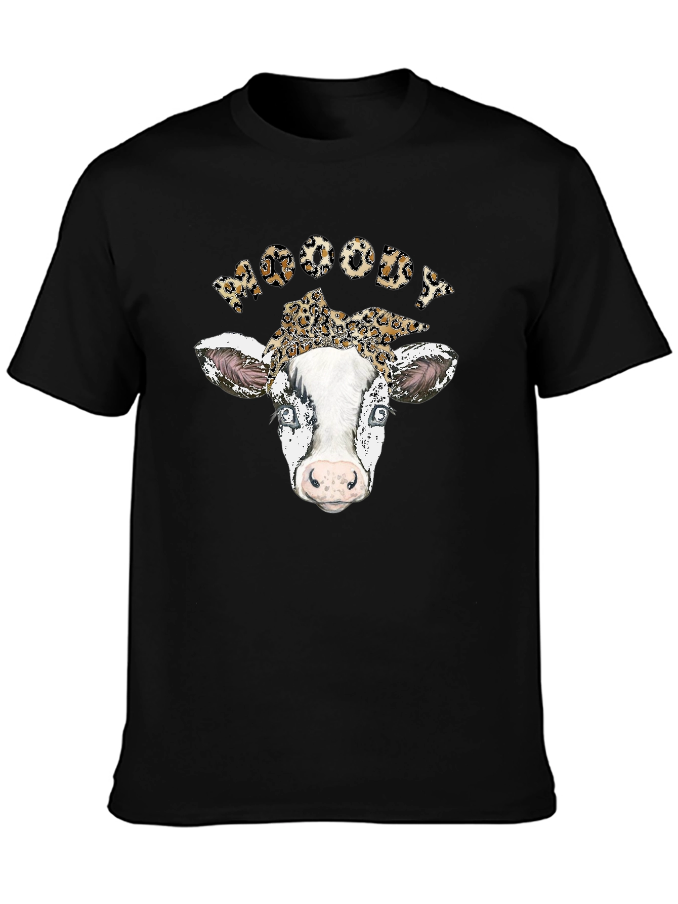 Moody Cow Print T-Shirt