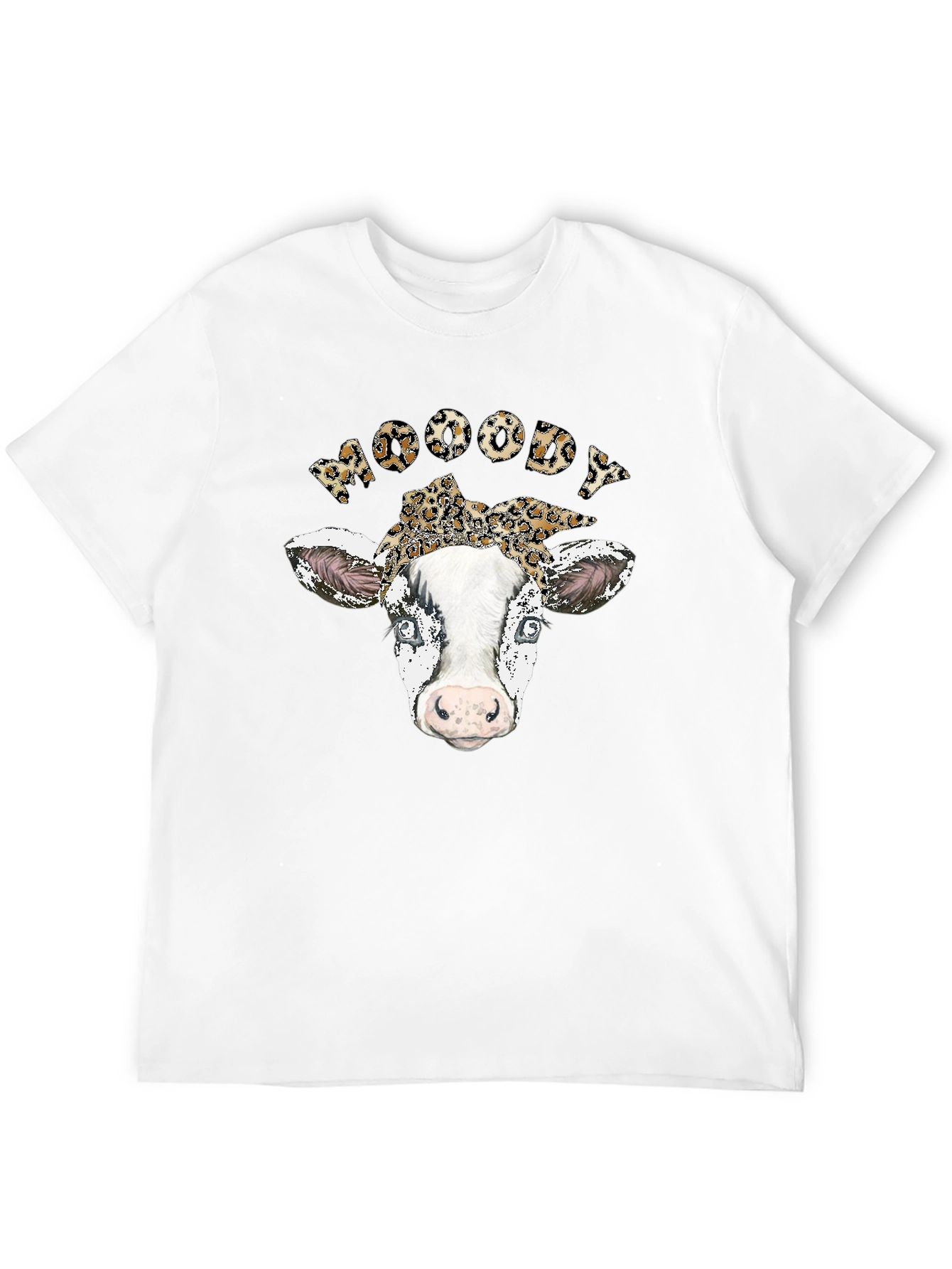 Moody Cow Print T-Shirt