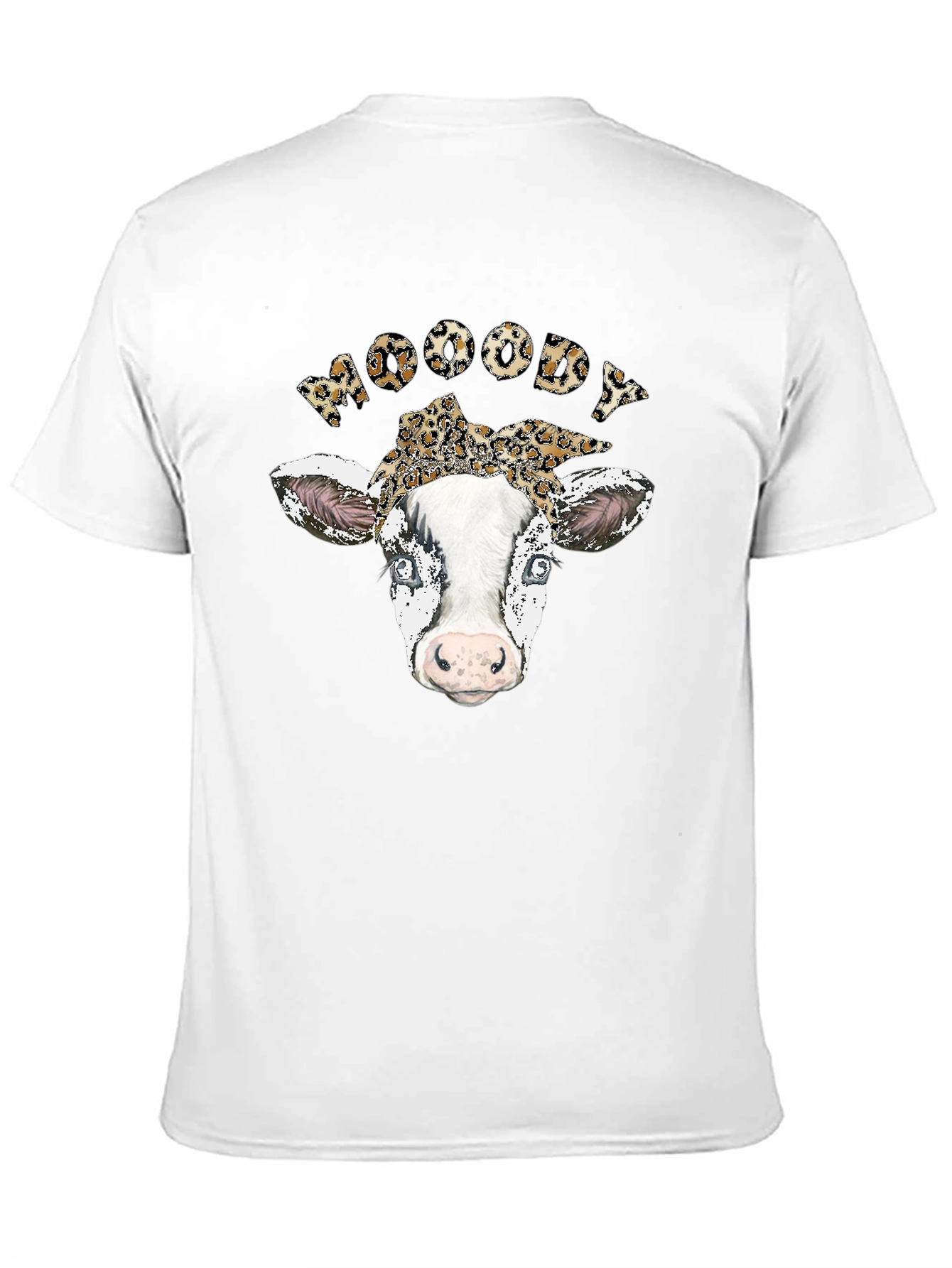 Moody Cow Print T-Shirt