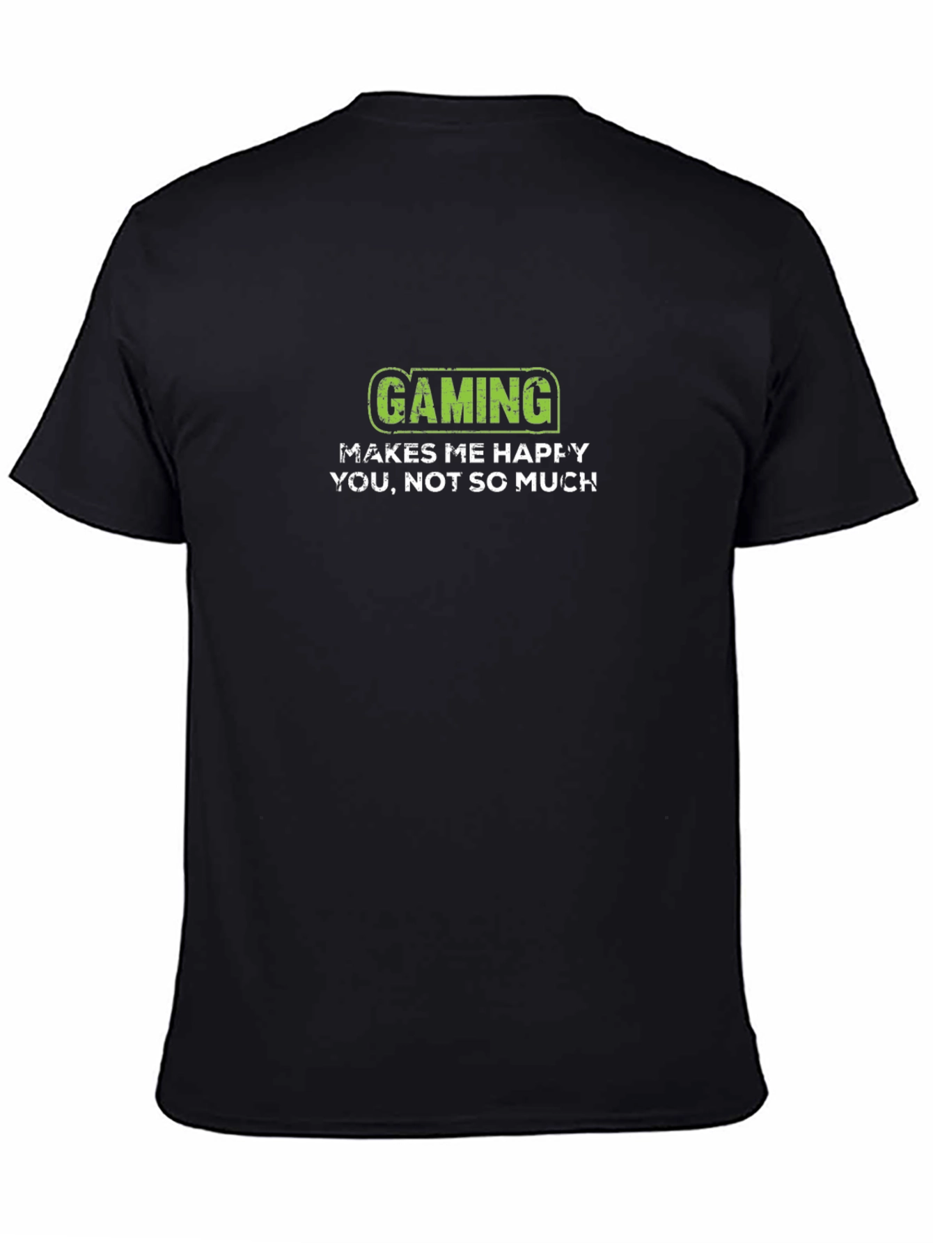 Gaming Makes Me Happy Black T-Shirt