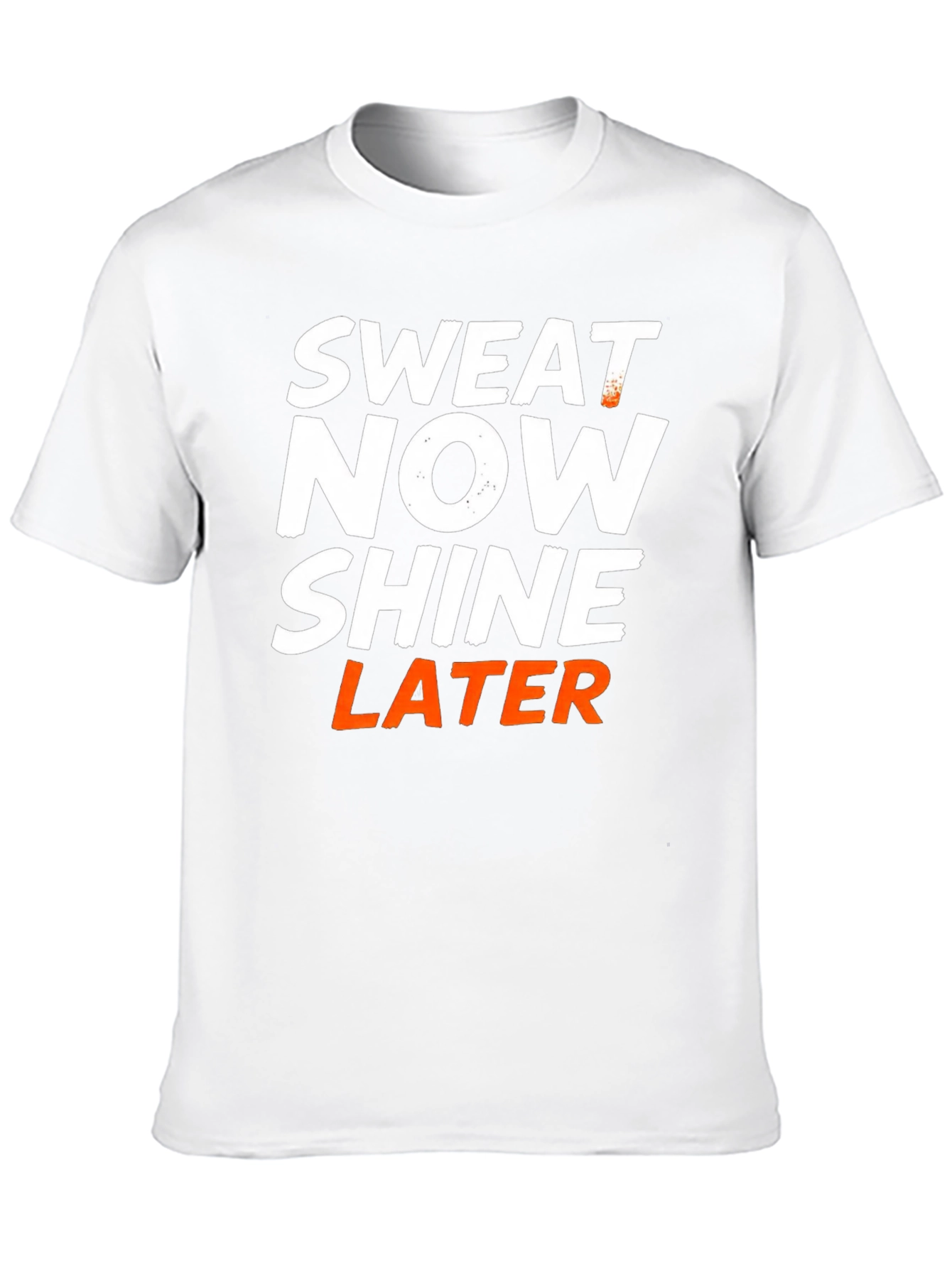 Sweat Now Shine Later Mens Black Graphic T-Shirt