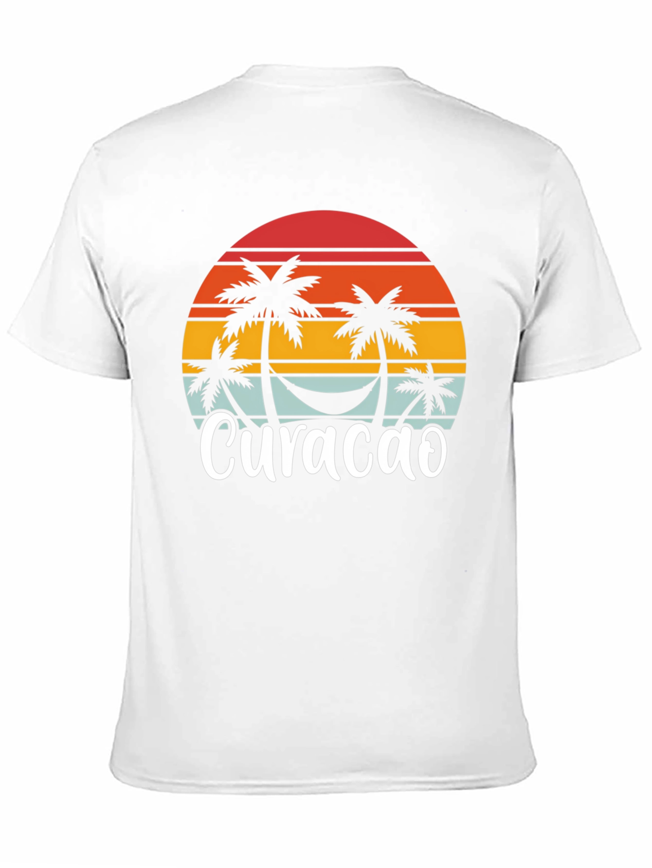 Curacao Palm Tree Sunset T-Shirt