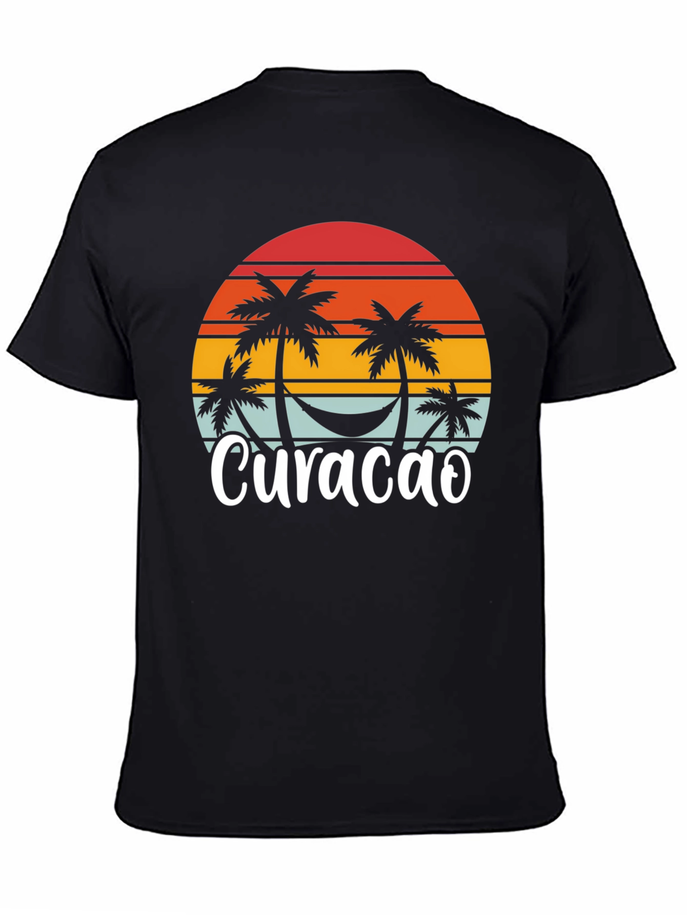 Curacao Palm Tree Sunset T-Shirt