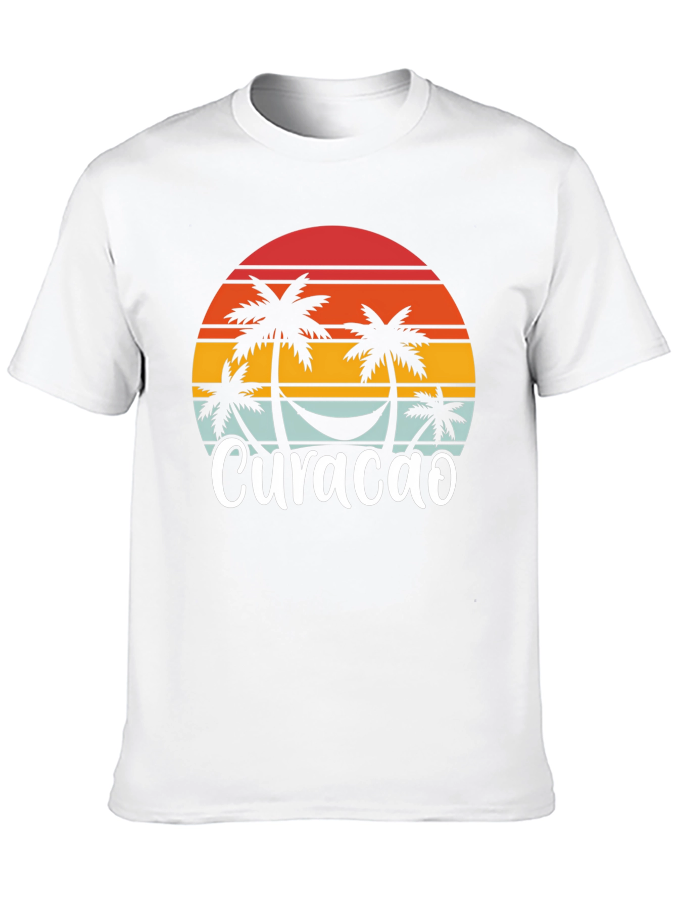 Curacao Palm Tree Sunset T-Shirt