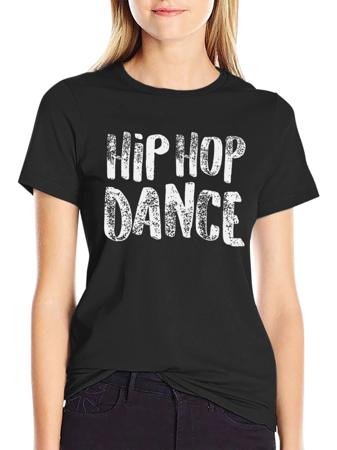Hip Hop Dance Black Graphic Tee