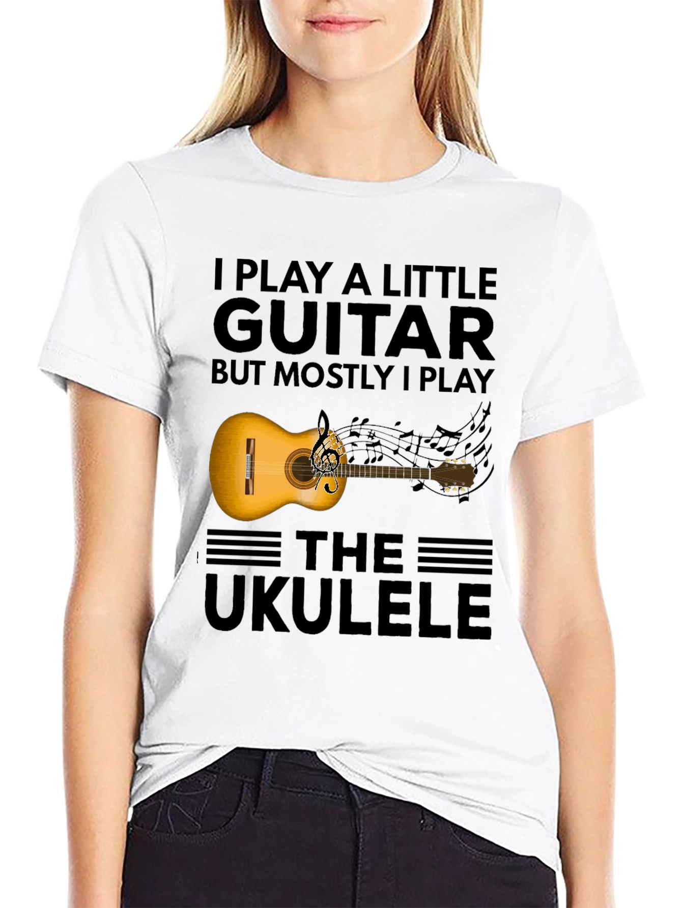 Guitar & Ukulele T-Shirt - Musician Apparel