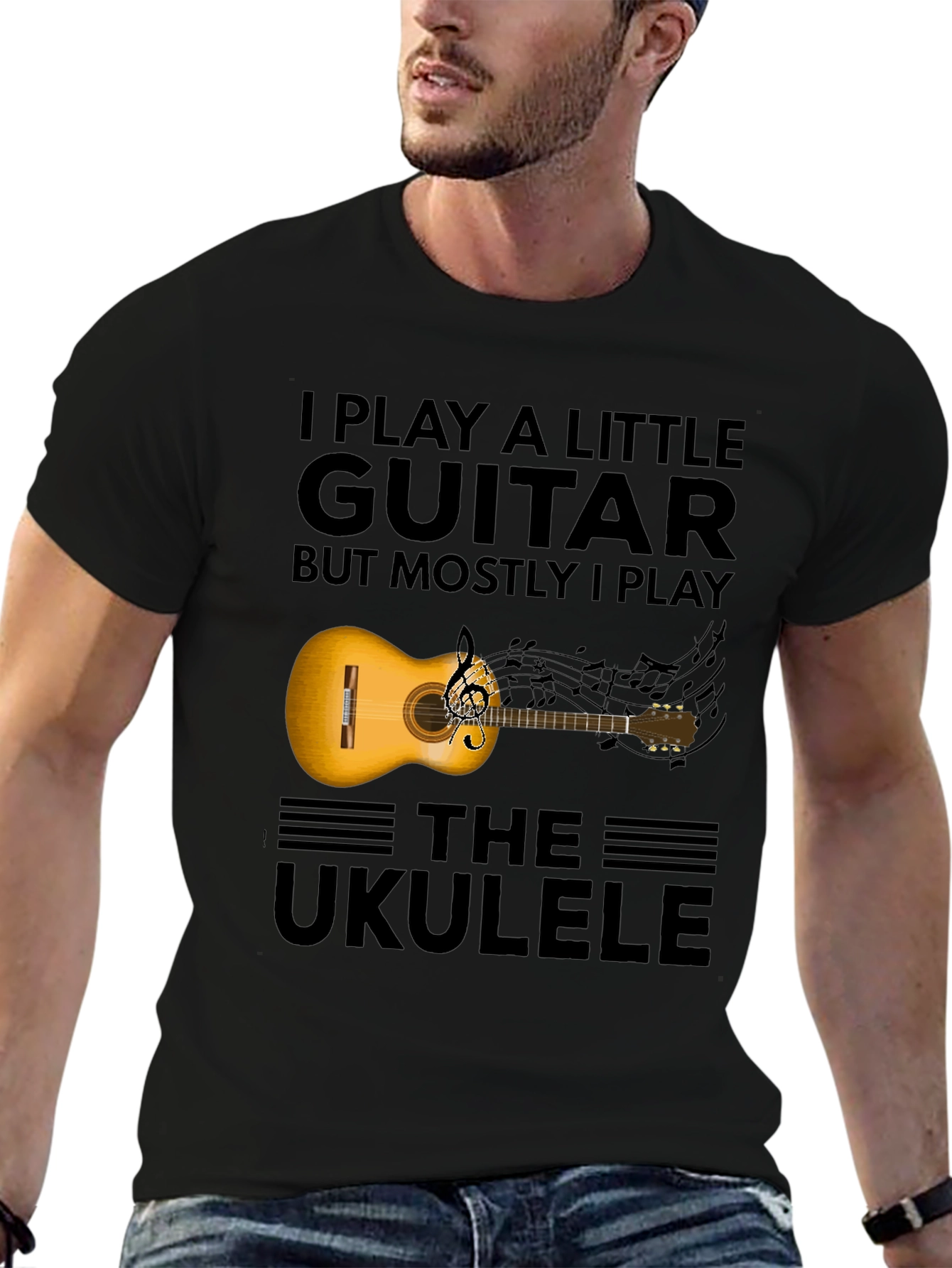Guitar & Ukulele T-Shirt - Musician Apparel