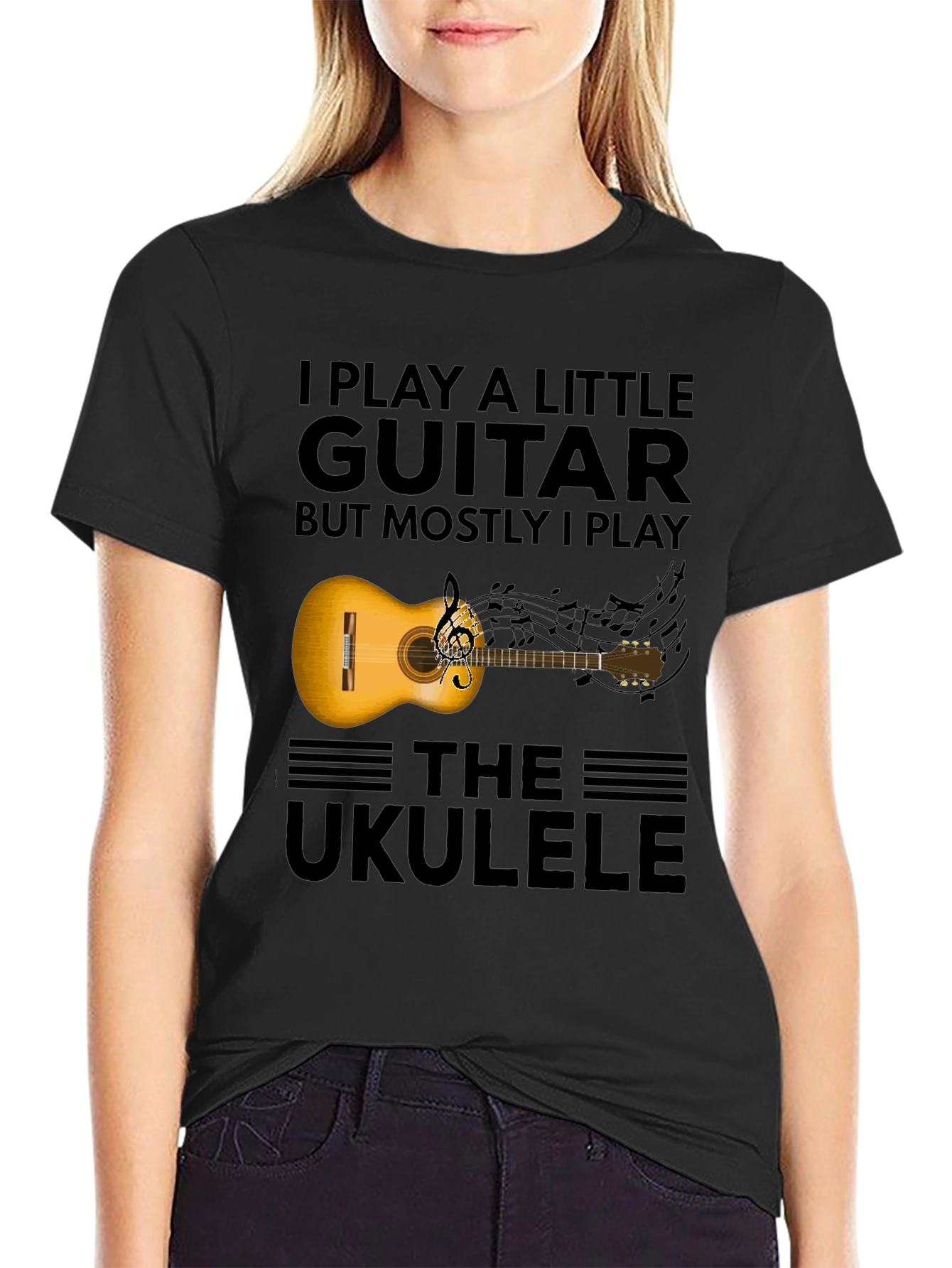 Guitar & Ukulele T-Shirt - Musician Apparel