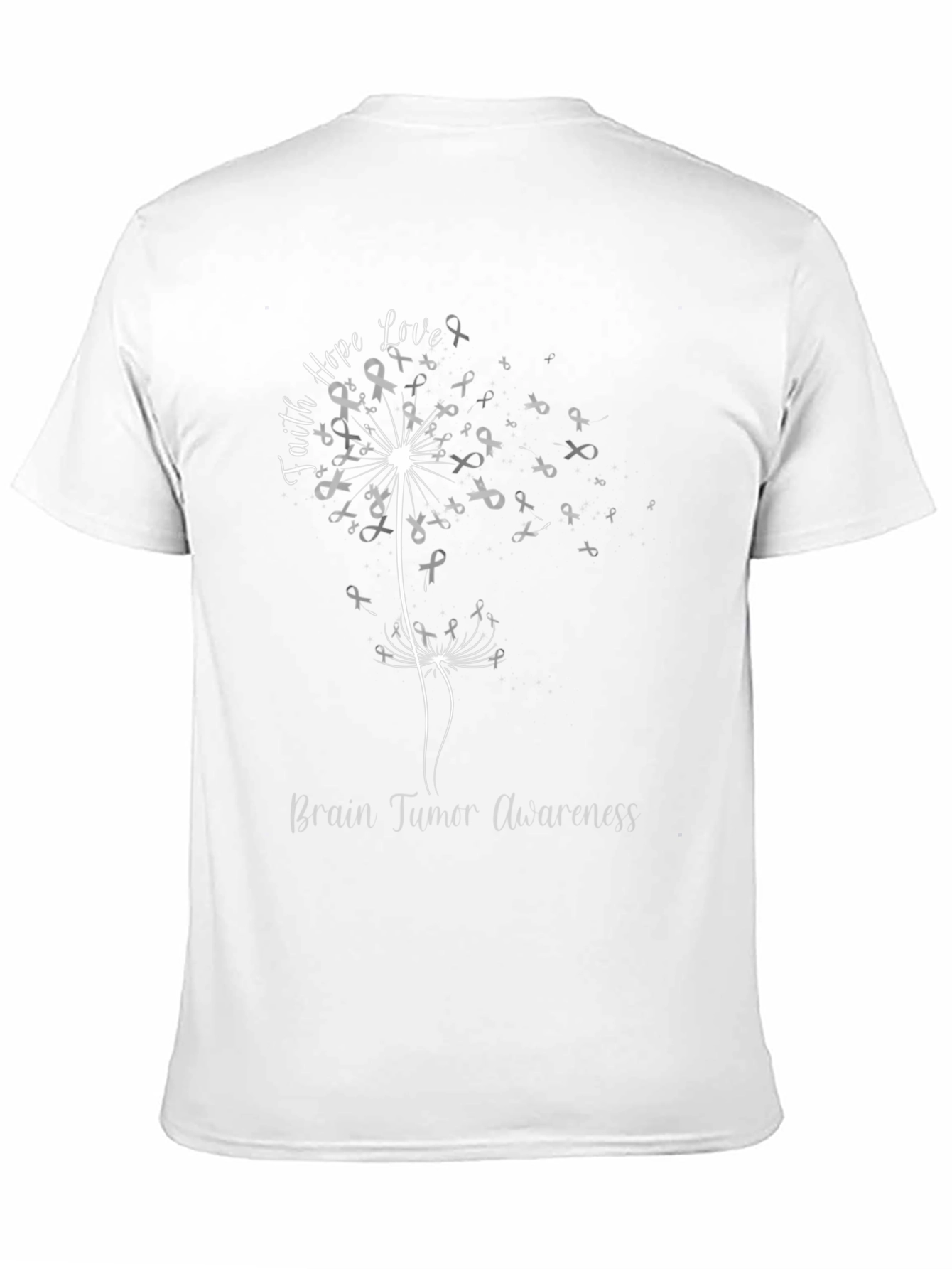 Faith Hope Love Ribbon Dandelion T-Shirt