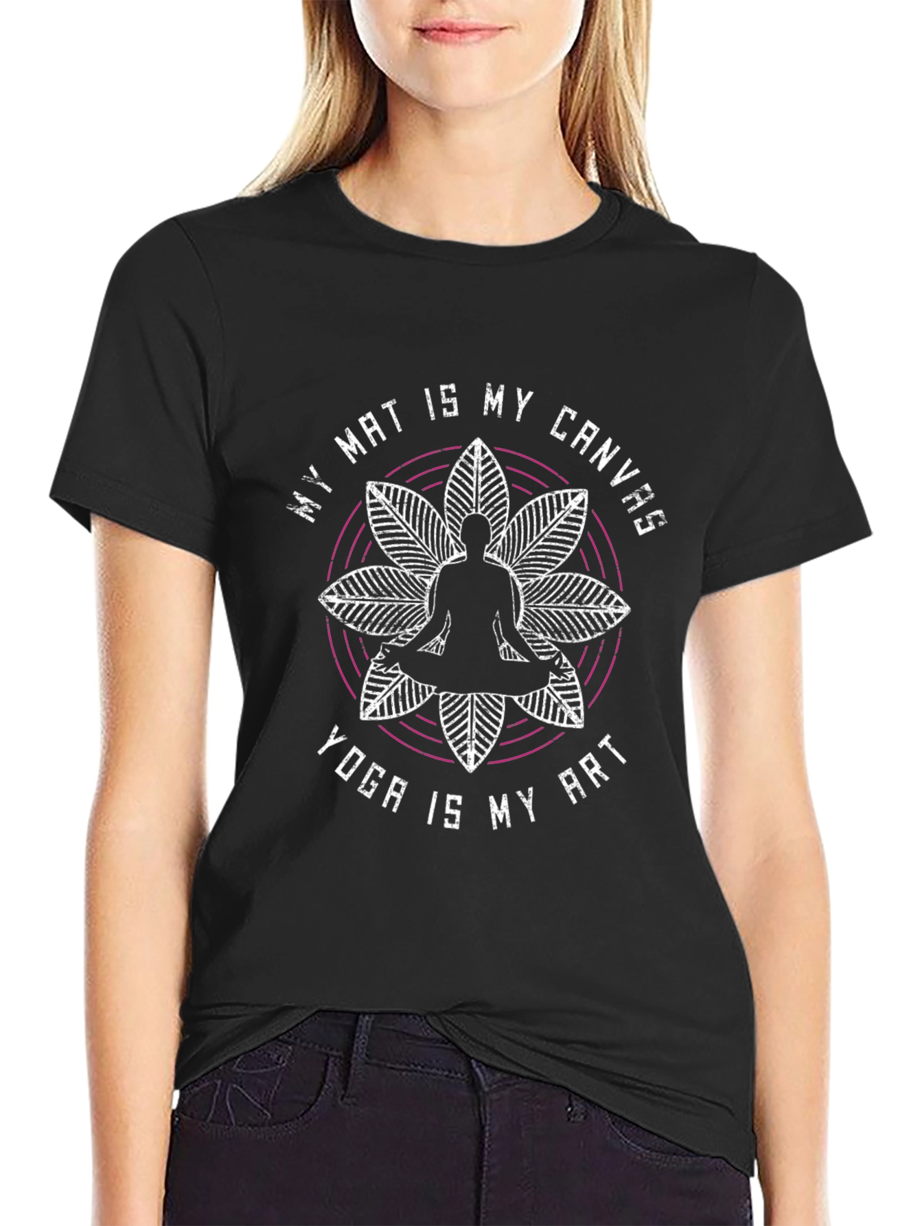 Yoga Inspired T-Shirt - My Mat Is My Canvas