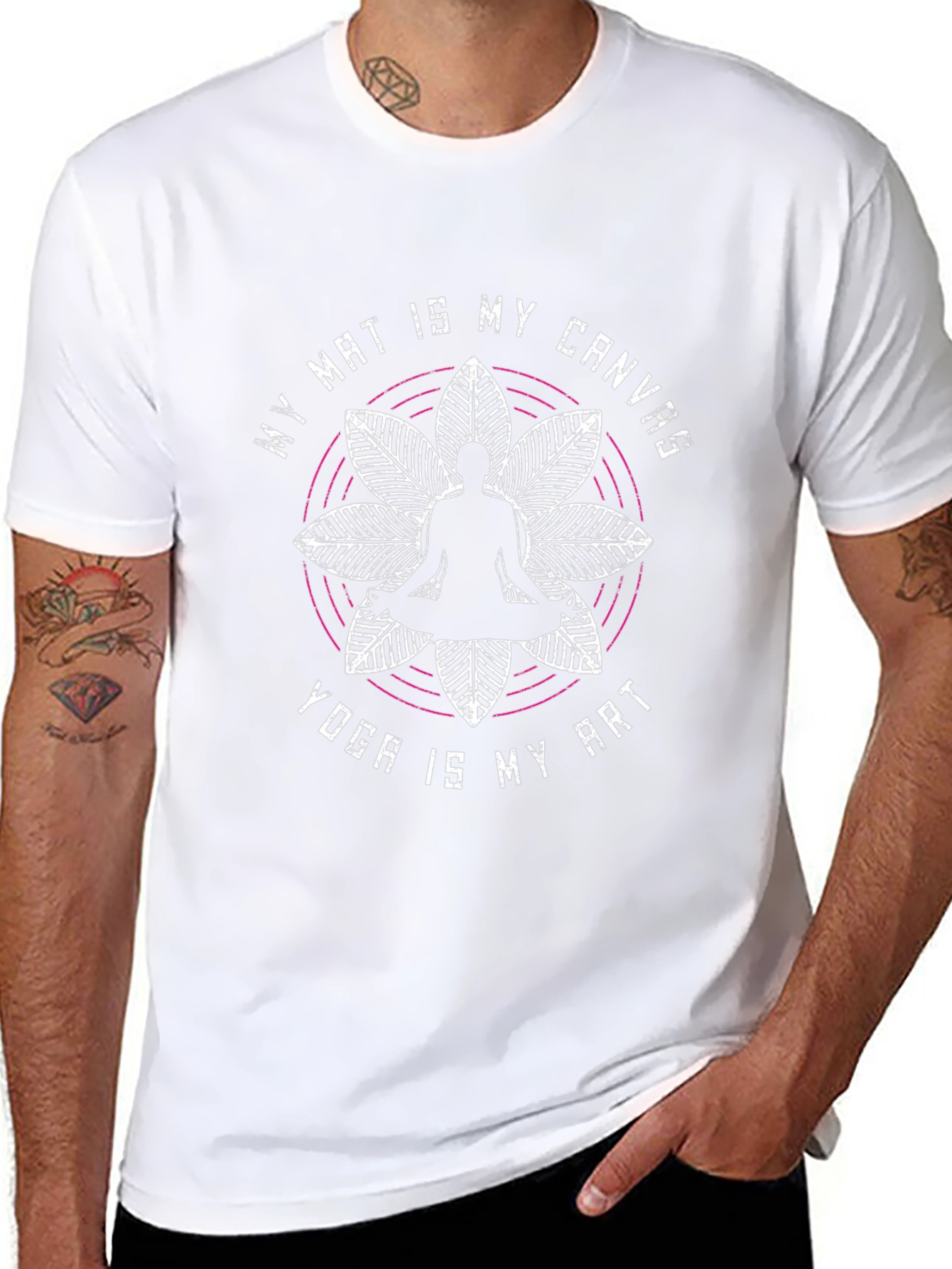 Yoga Inspired T-Shirt - My Mat Is My Canvas