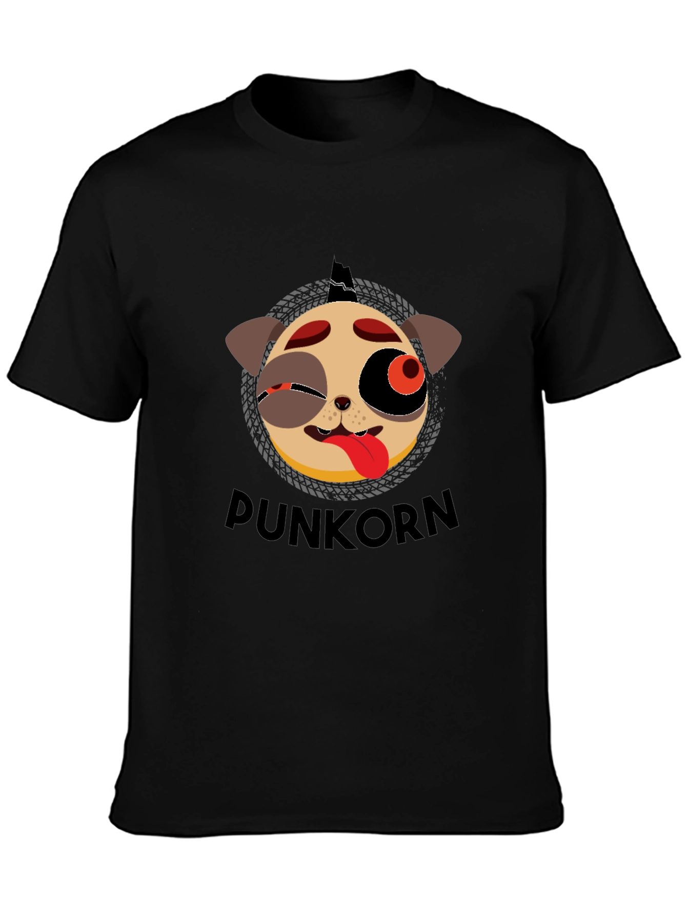 Punkorn Dog T-Shirt - Unique Graphic Tee