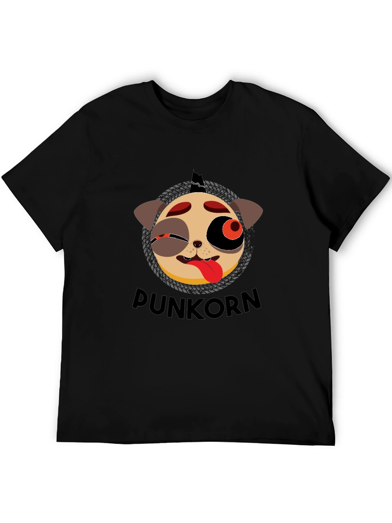 Punkorn Dog T-Shirt - Unique Graphic Tee