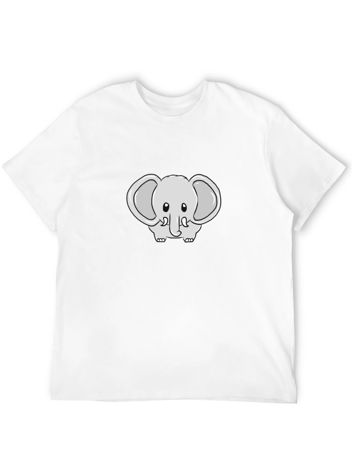 Cute Elephant Graphic Tee - Soft Cotton Blend