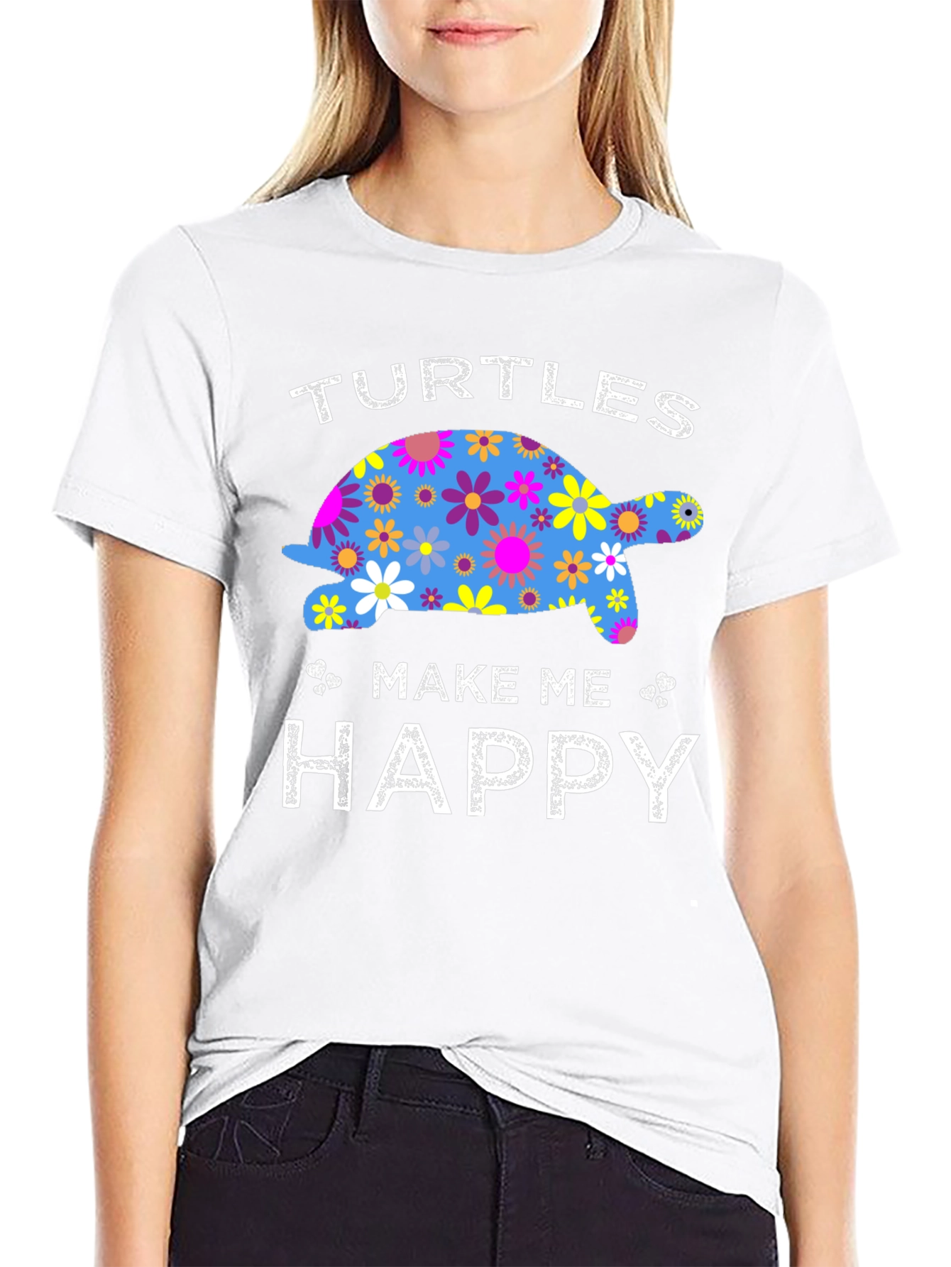 Turtles Make Me Happy Graphic Tee