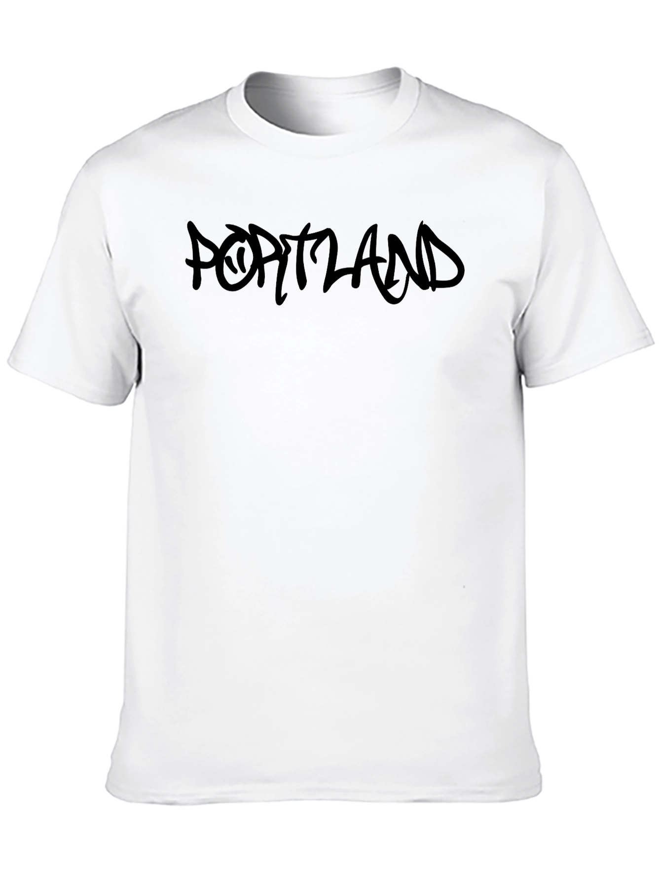 Black Portland Graphic Print T-Shirt