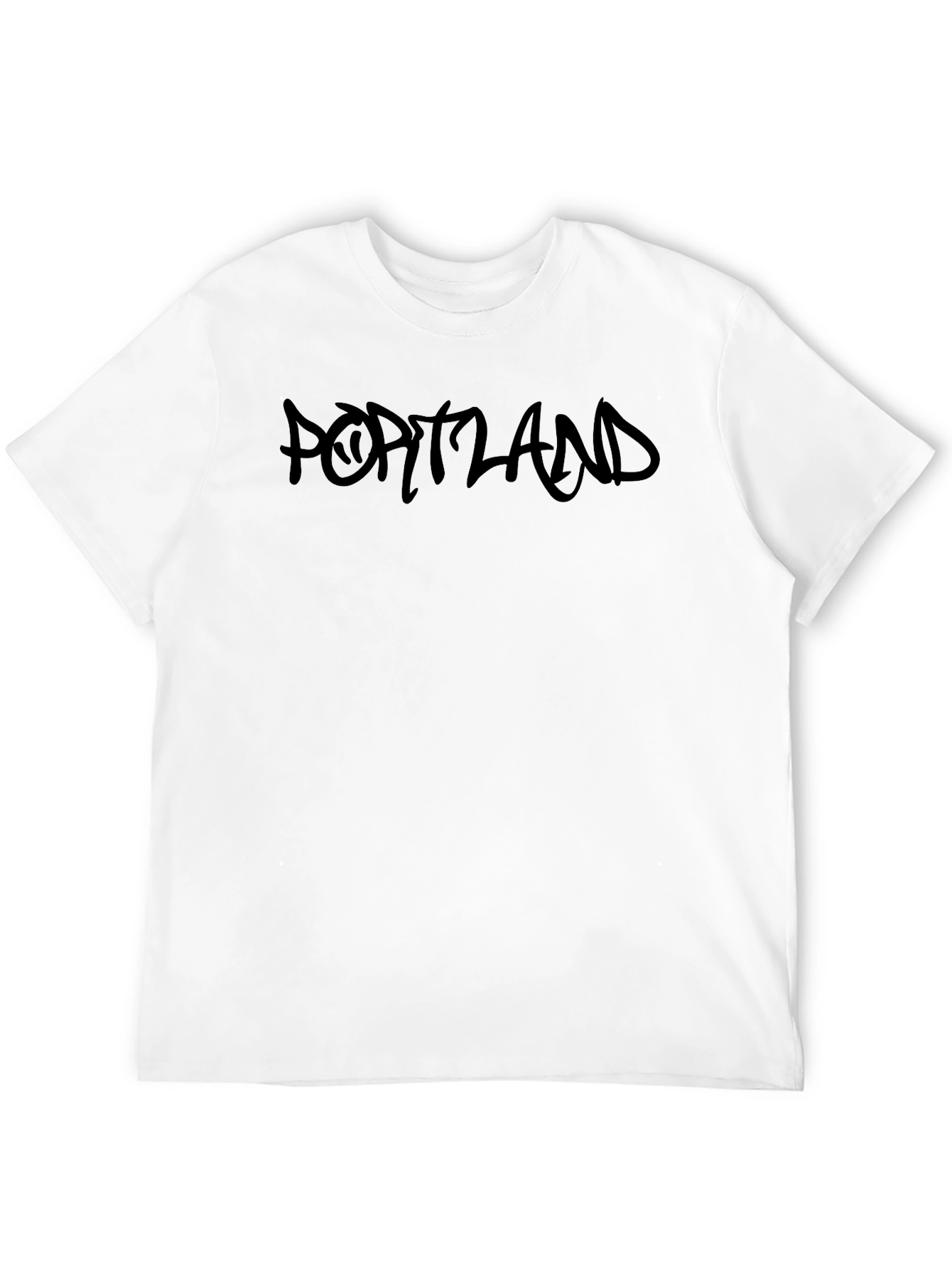 Black Portland Graphic Print T-Shirt