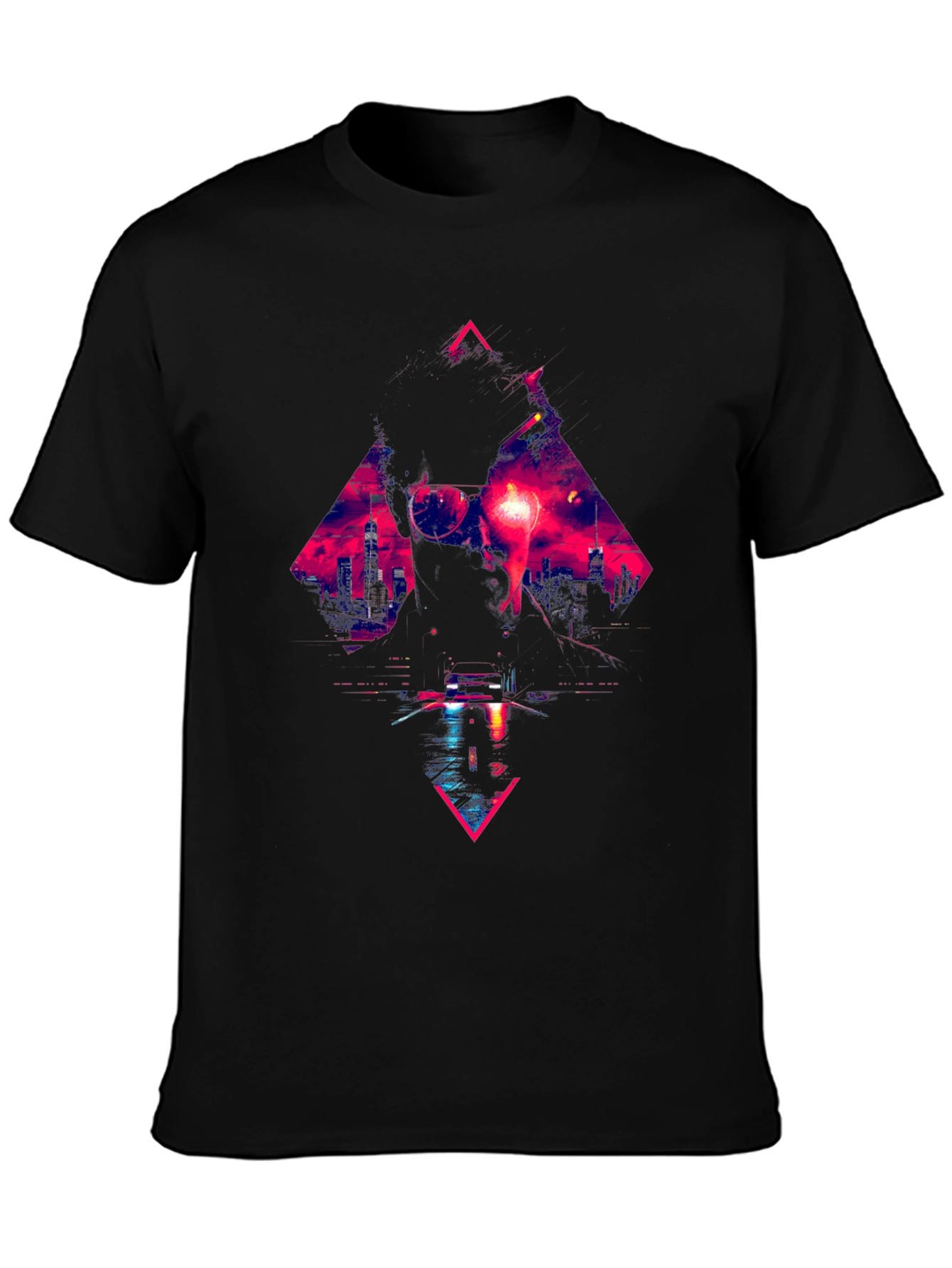 Retro Wave Cityscape Graphic Tee