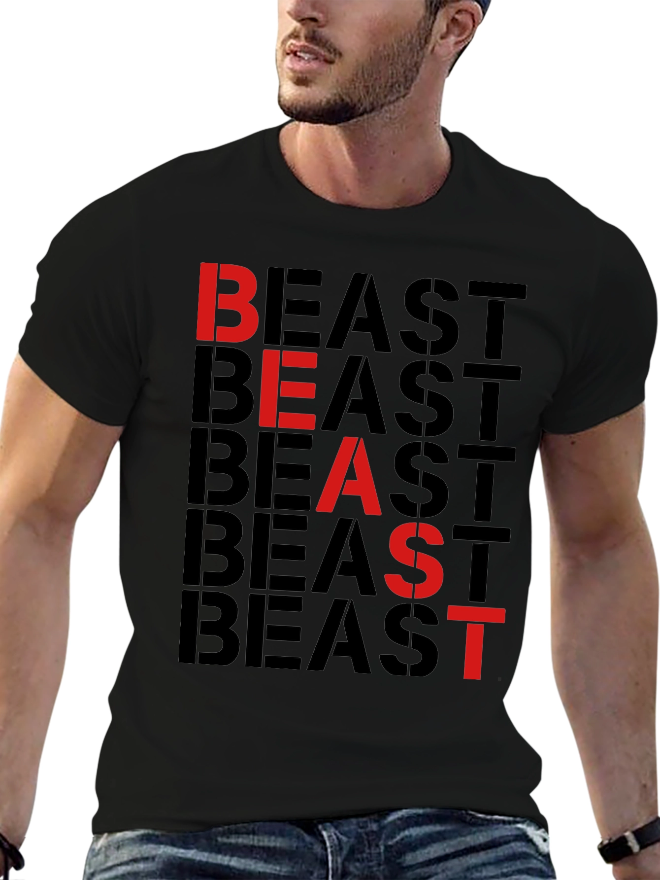 Beast Mode Activated Graphic Tee - Black