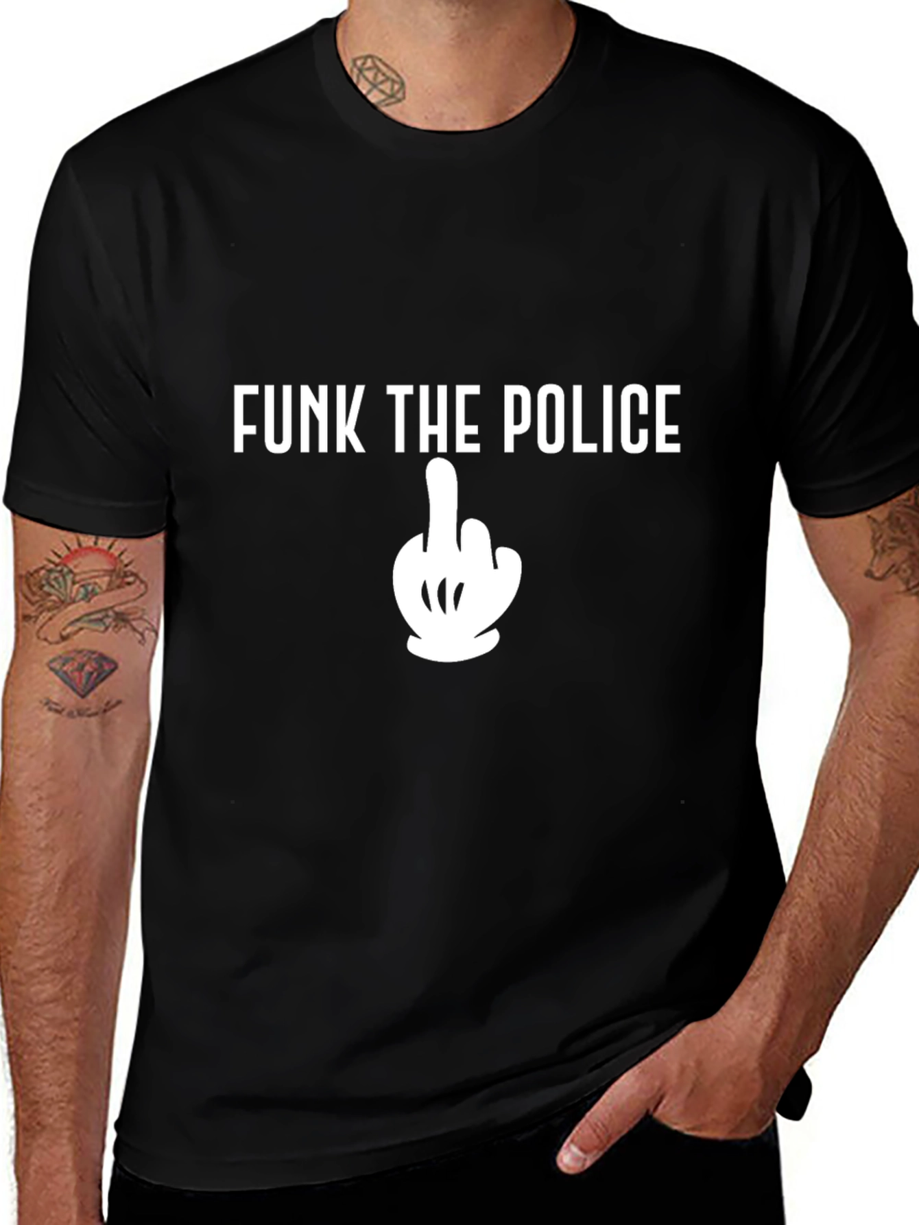 Funk The Police Middle Finger T-Shirt