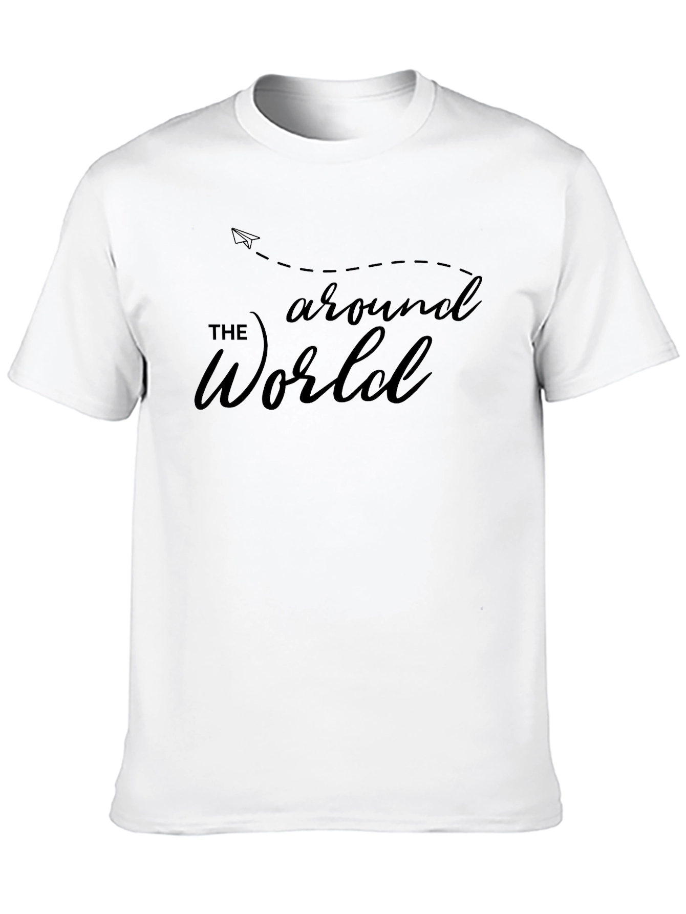 Around the World Graphic Tee - Black