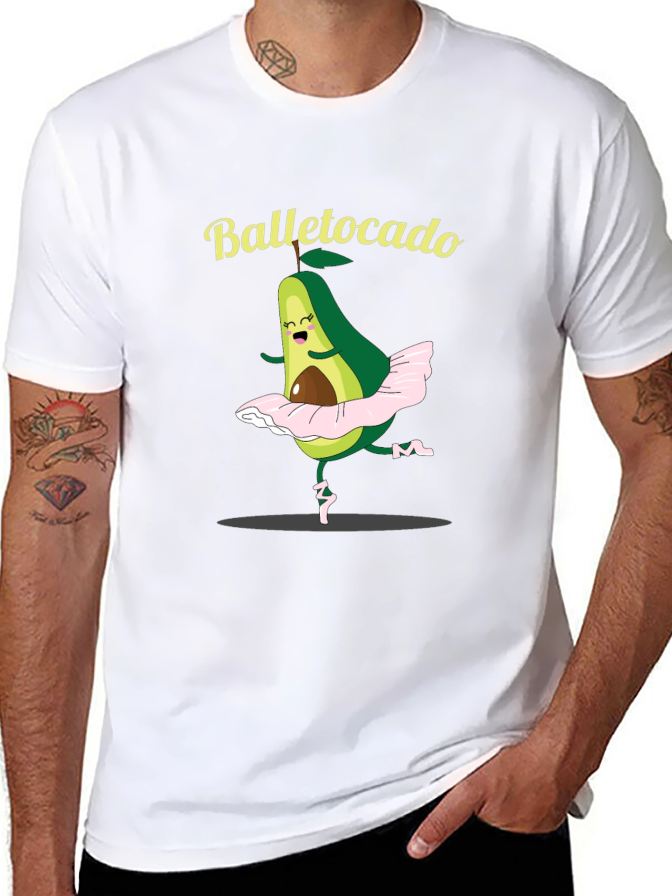 Balletocado T-Shirt - Avocado Ballet Pun