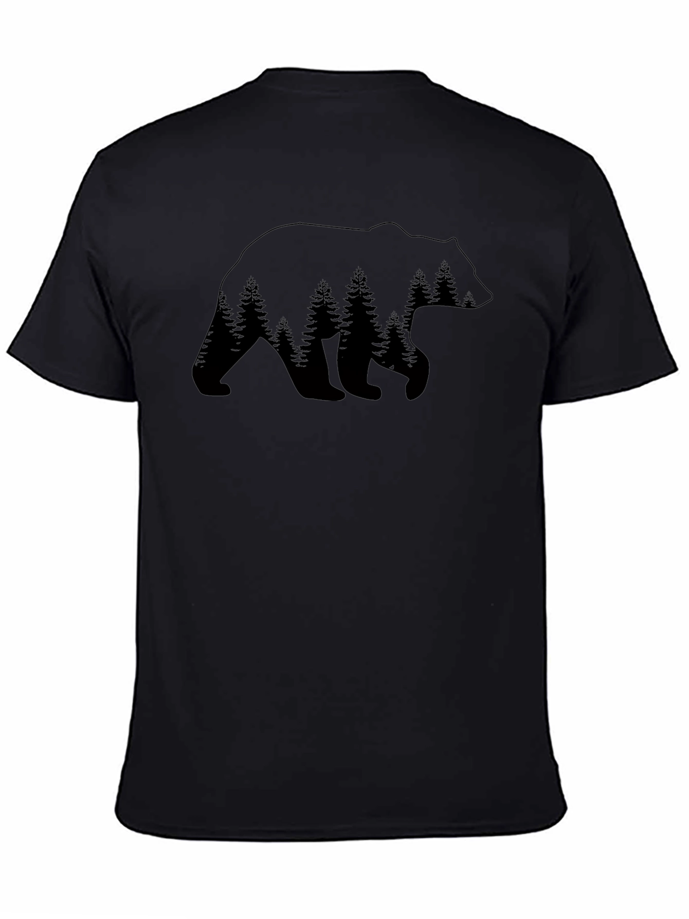 Bear Forest Graphic Tee - Nature Inspired Design