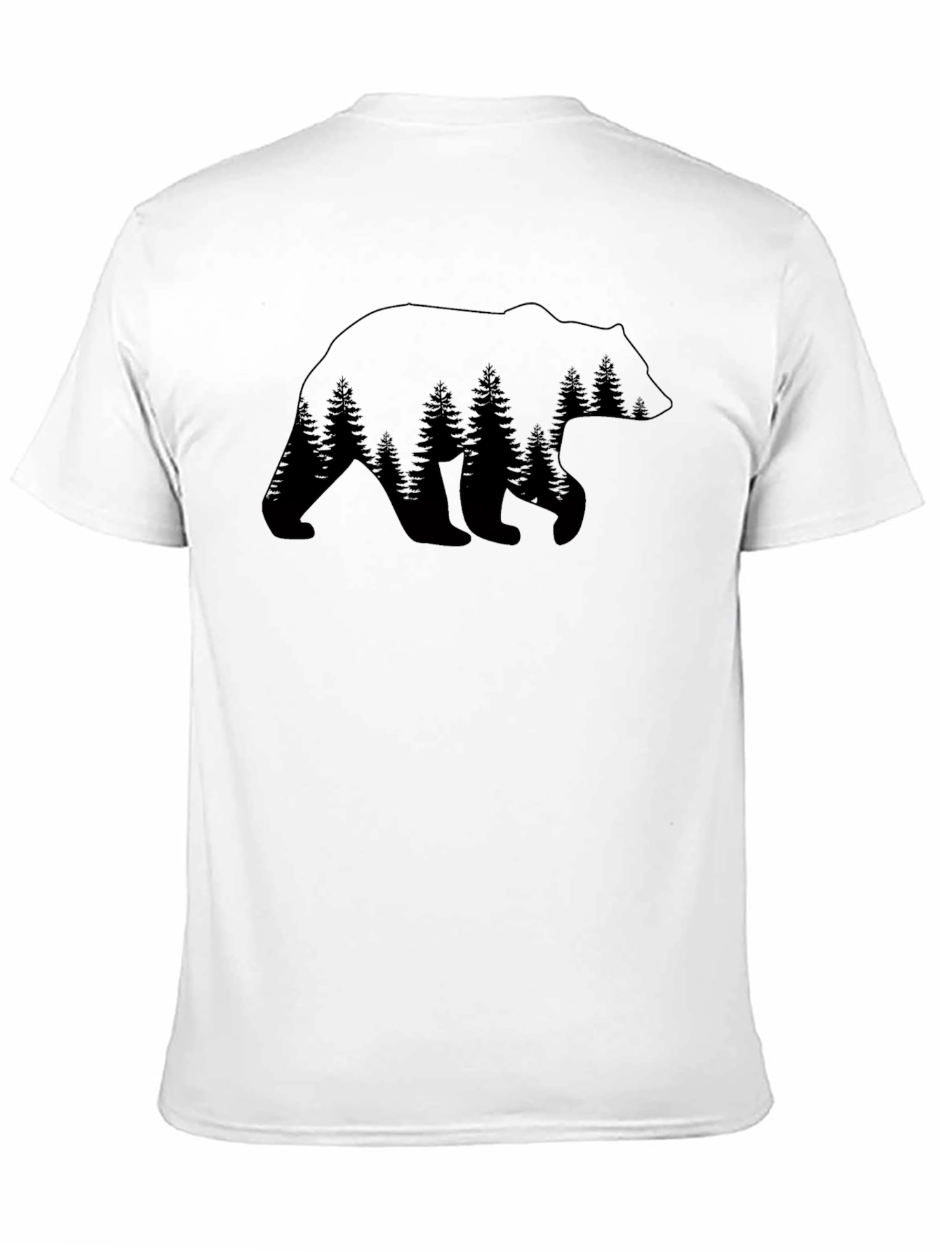 Bear Forest Graphic Tee - Nature Inspired Design