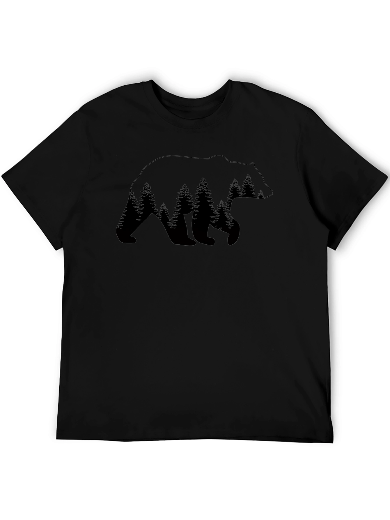 Bear Forest Graphic Tee - Nature Inspired Design