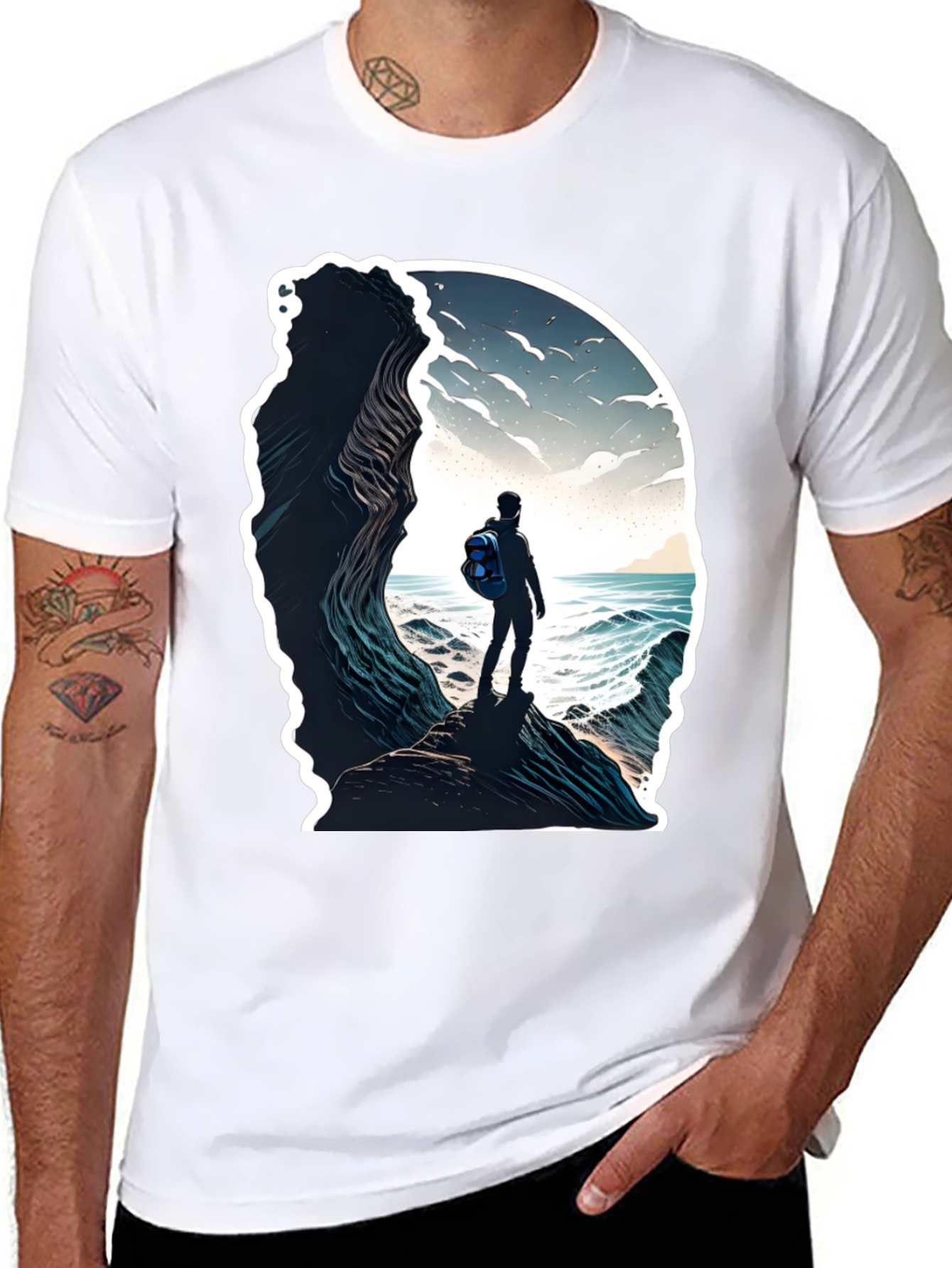 Ocean View Graphic Tee - Adventure Awaits
