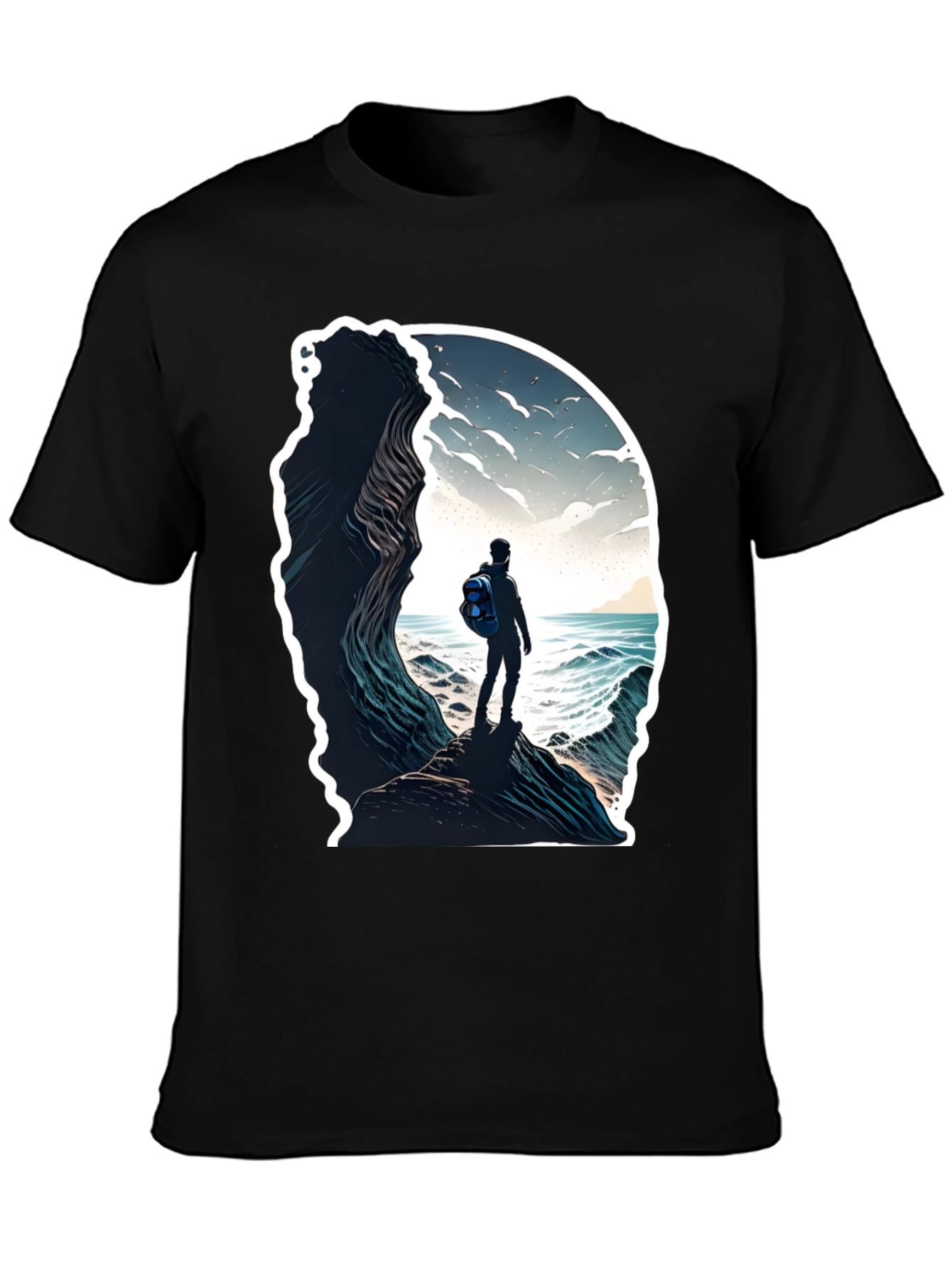 Ocean View Graphic Tee - Adventure Awaits