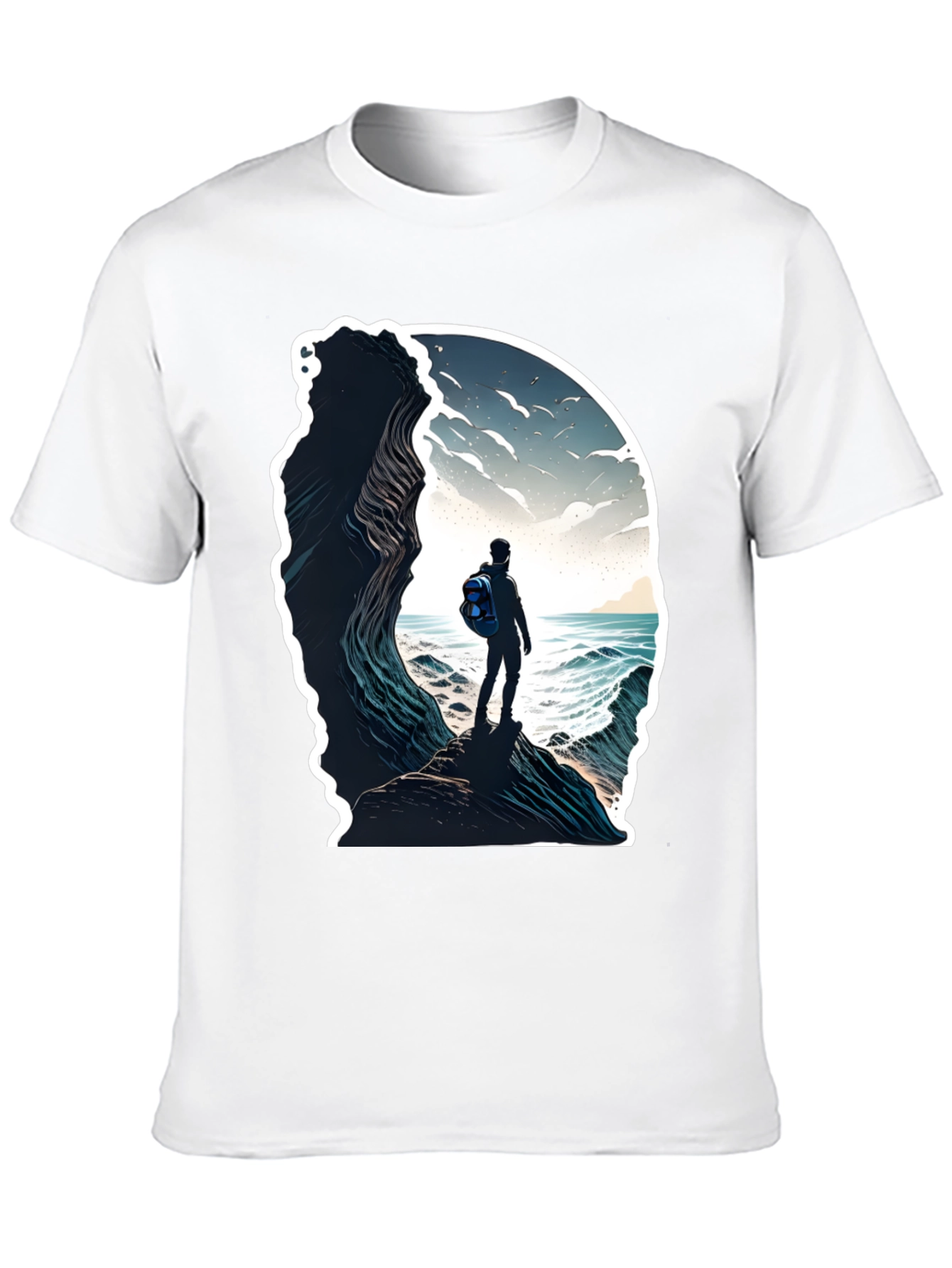 Ocean View Graphic Tee - Adventure Awaits