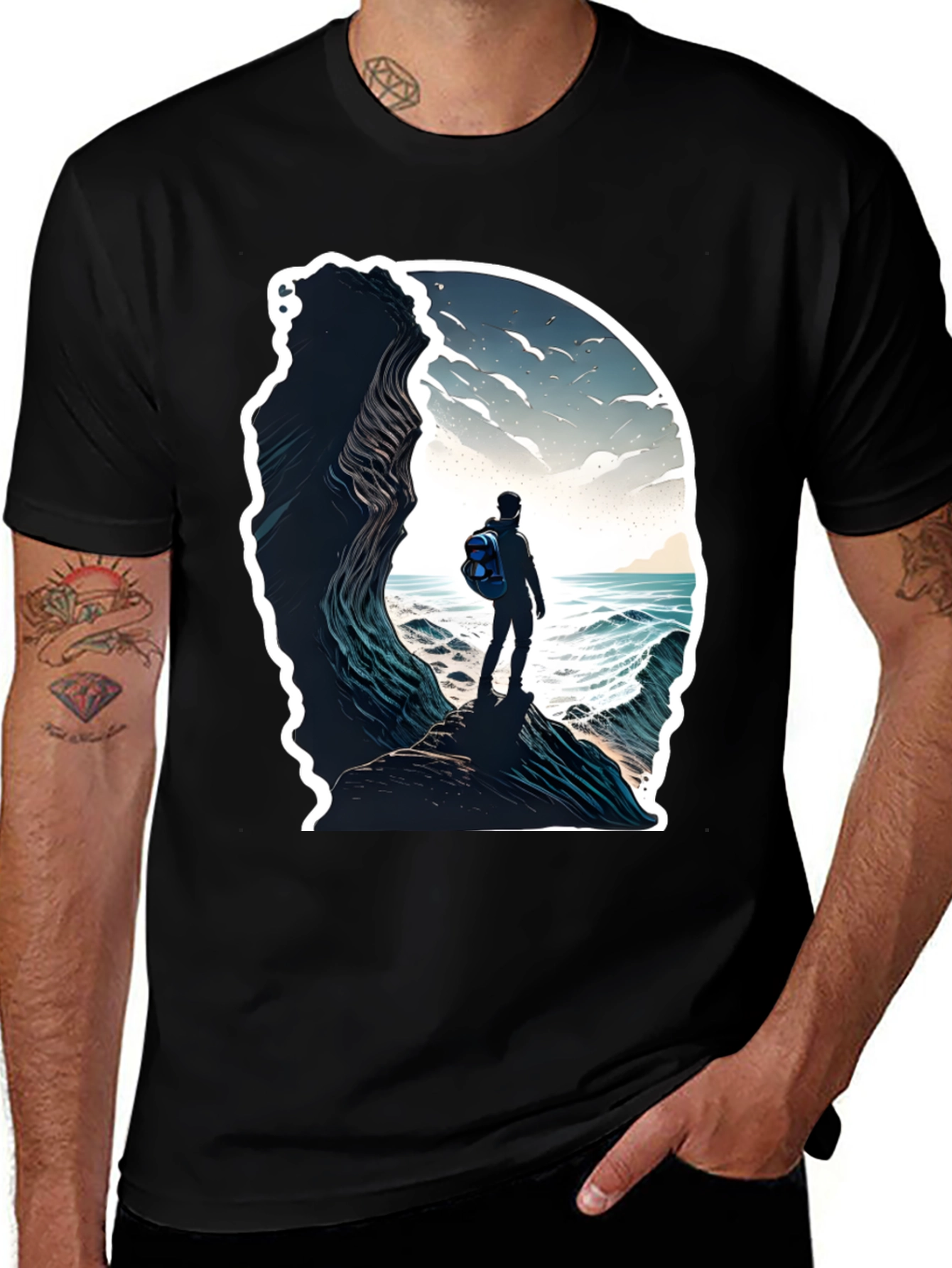 Ocean View Graphic Tee - Adventure Awaits