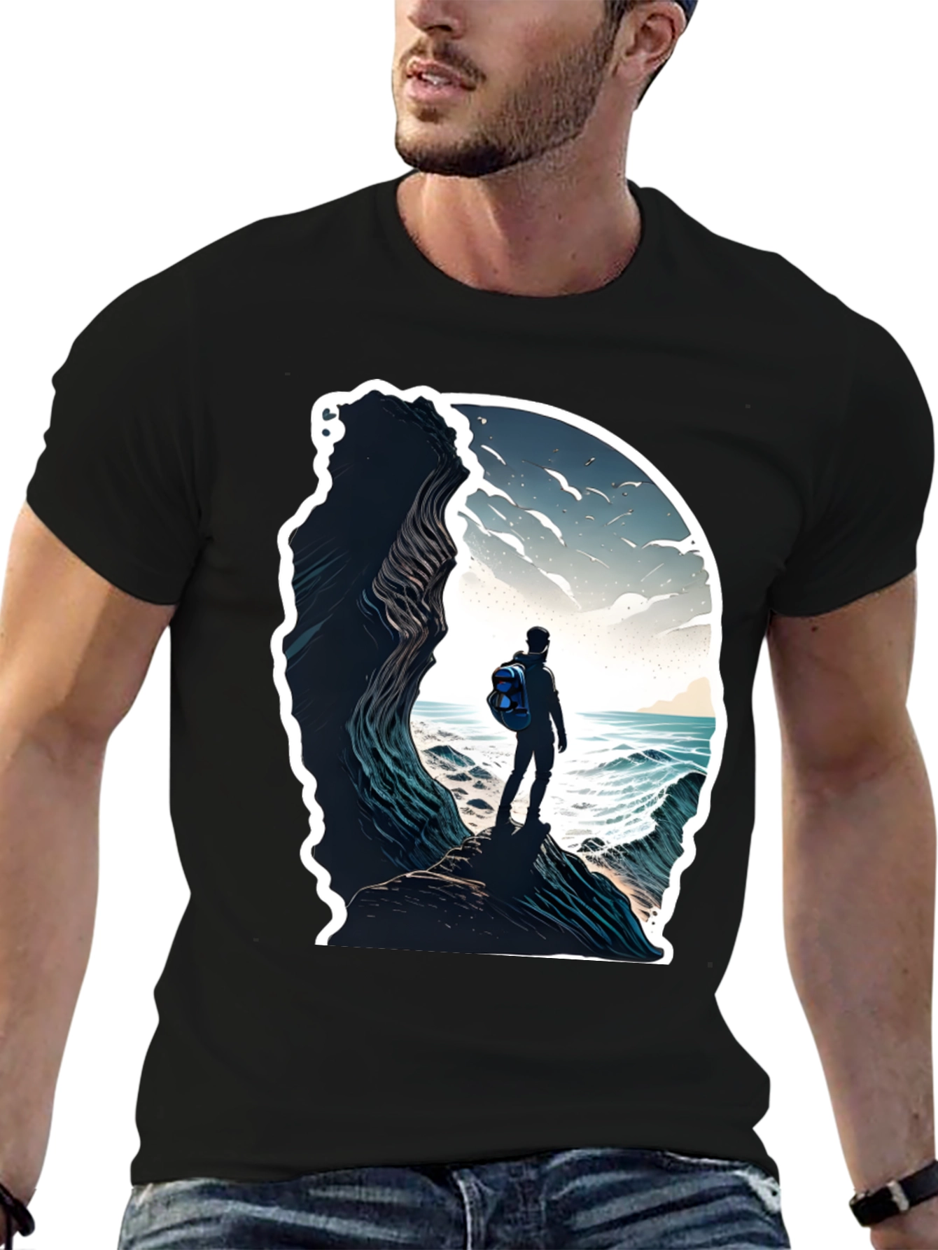 Ocean View Graphic Tee - Adventure Awaits