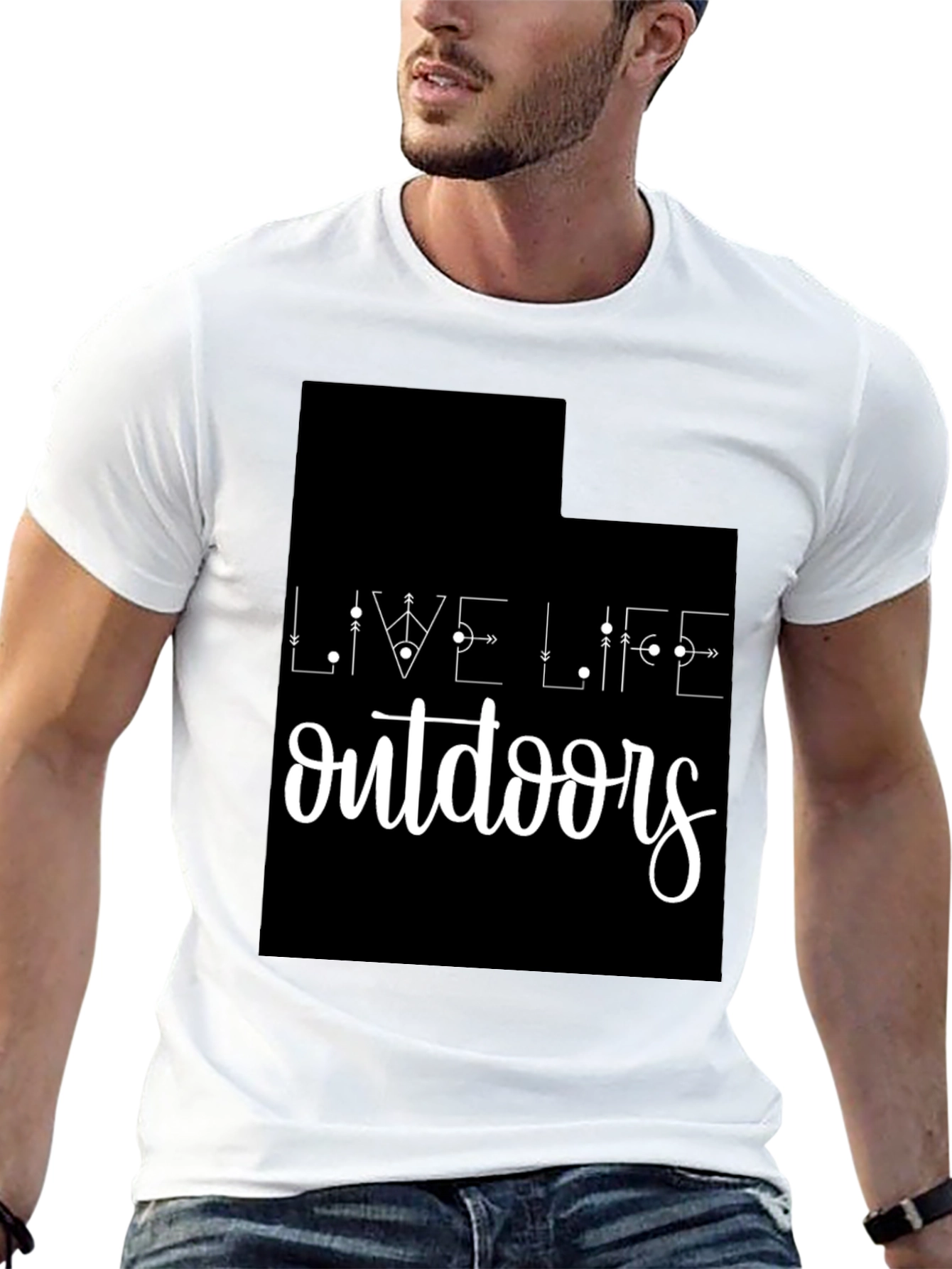 Live Life Outdoors Graphic T-Shirt