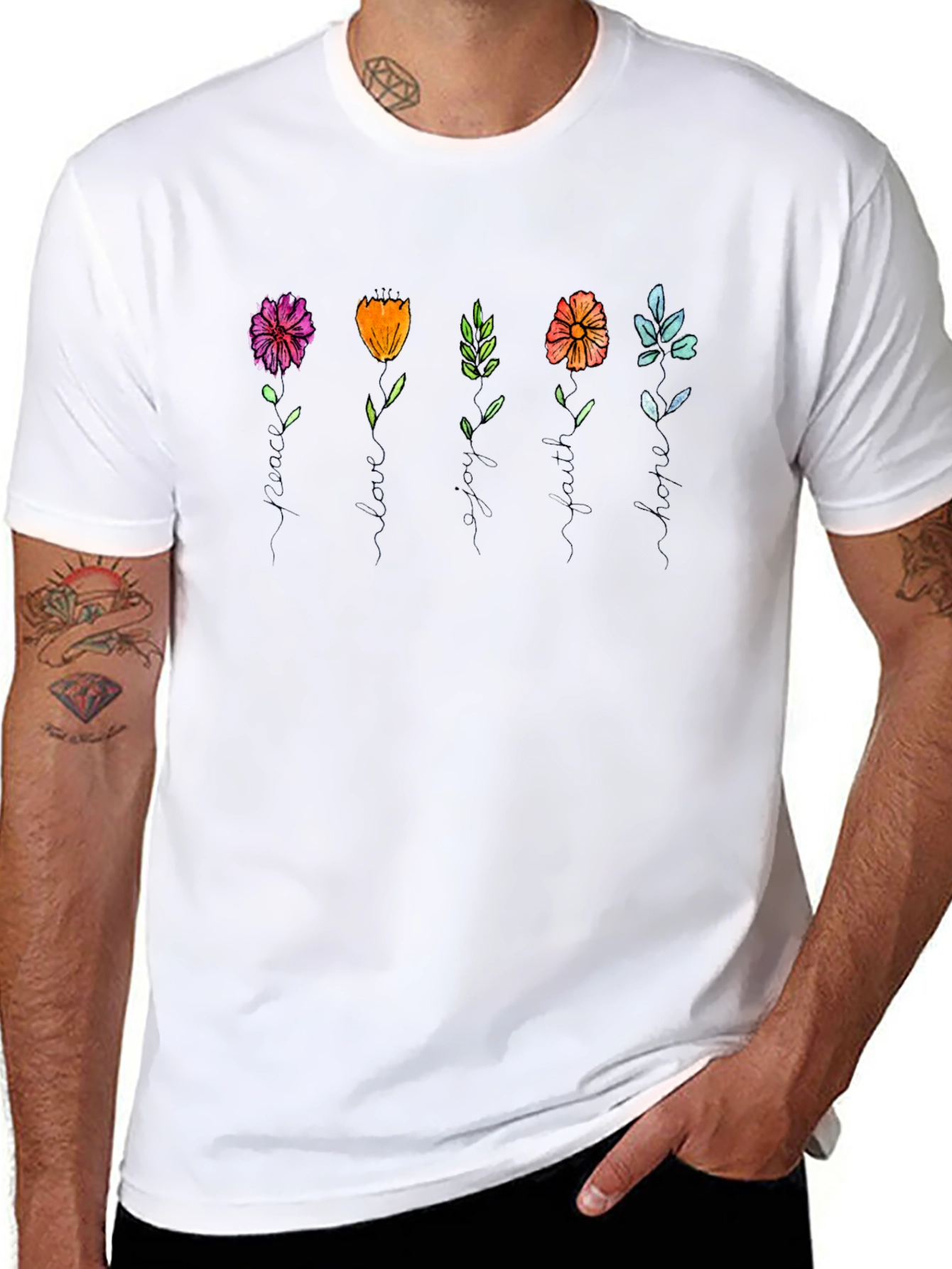 Floral T-Shirt - Vibrant & Stylish