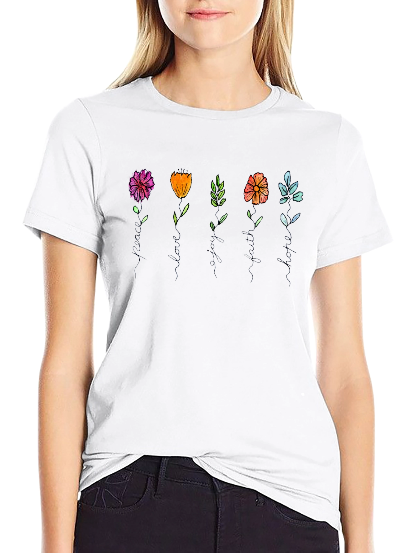 Floral T-Shirt - Vibrant & Stylish