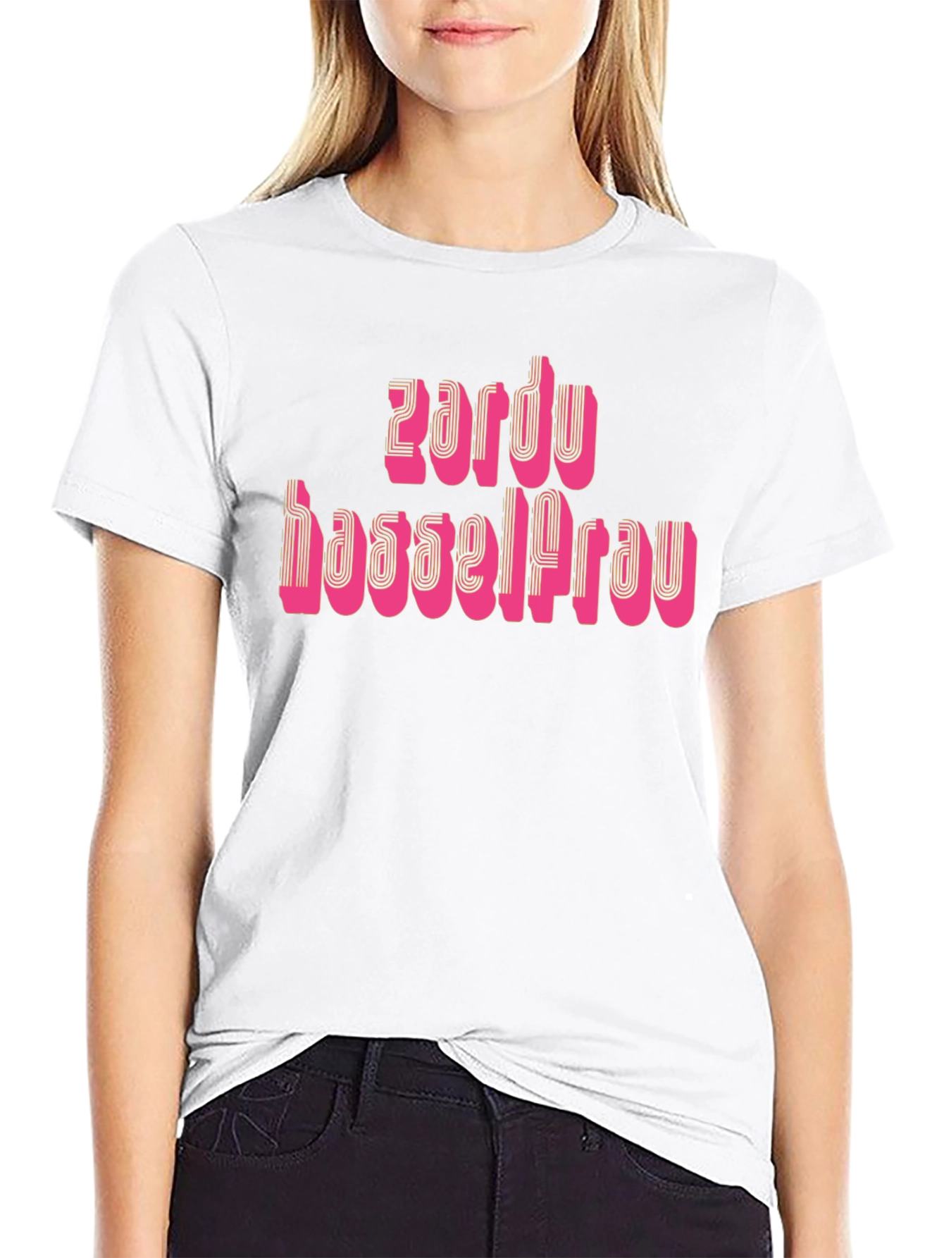 Zardu Hassel Frau Black T-Shirt