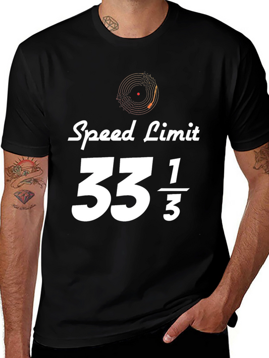 Speed Limit 33 1/3 RPM Record Player T-Shirt