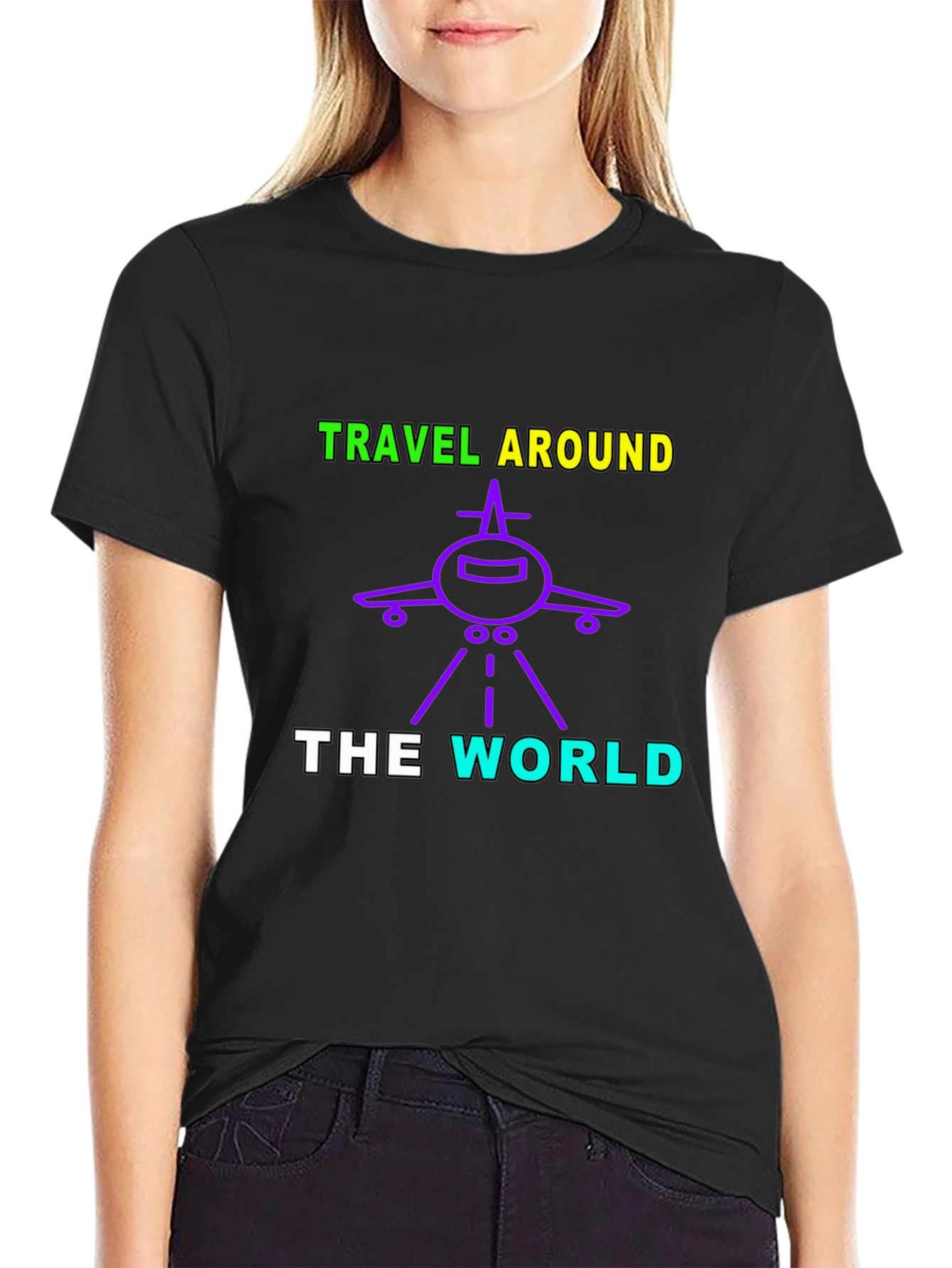Travel Around The World Graphic T-Shirt