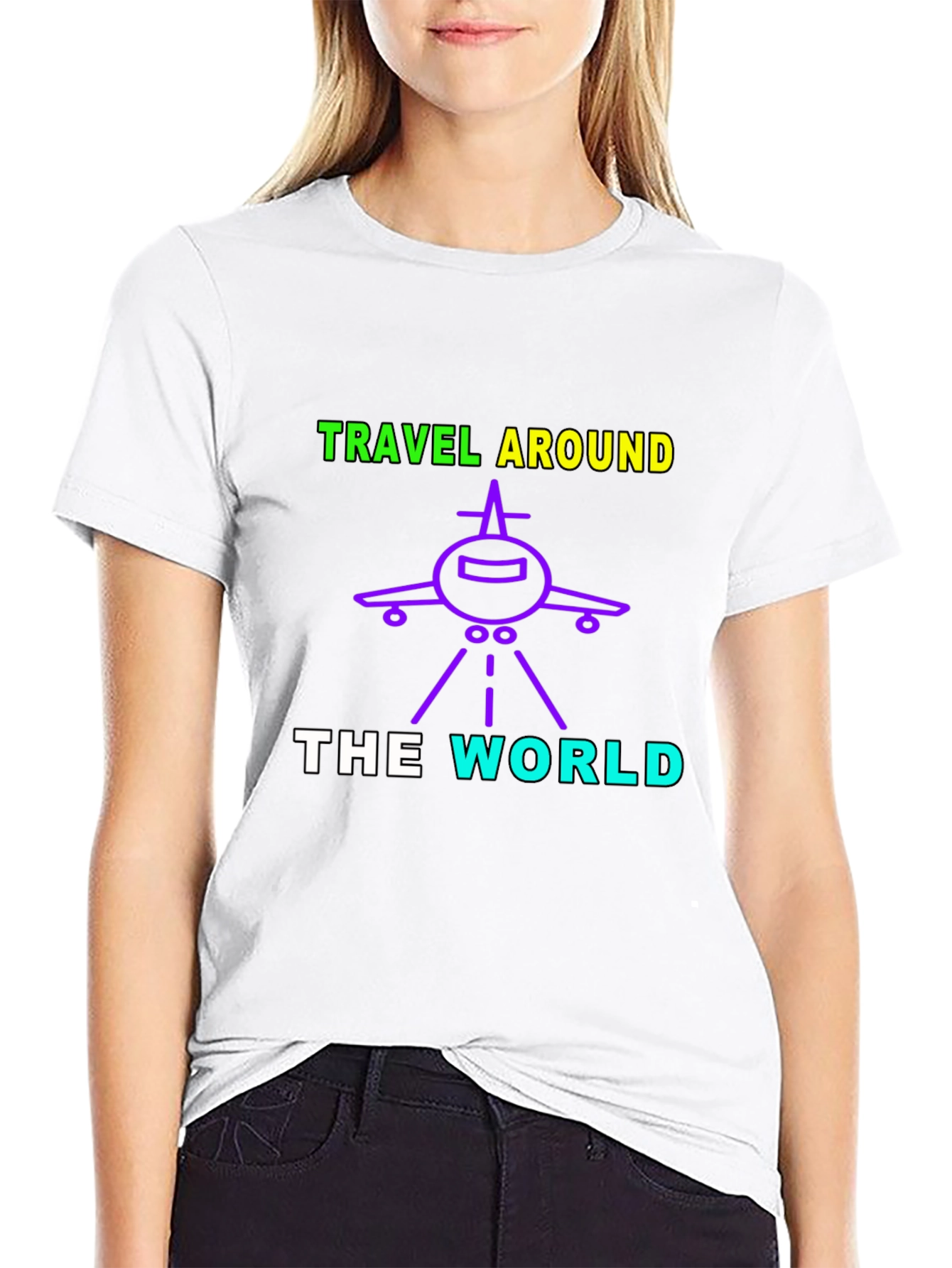 Travel Around The World Graphic T-Shirt