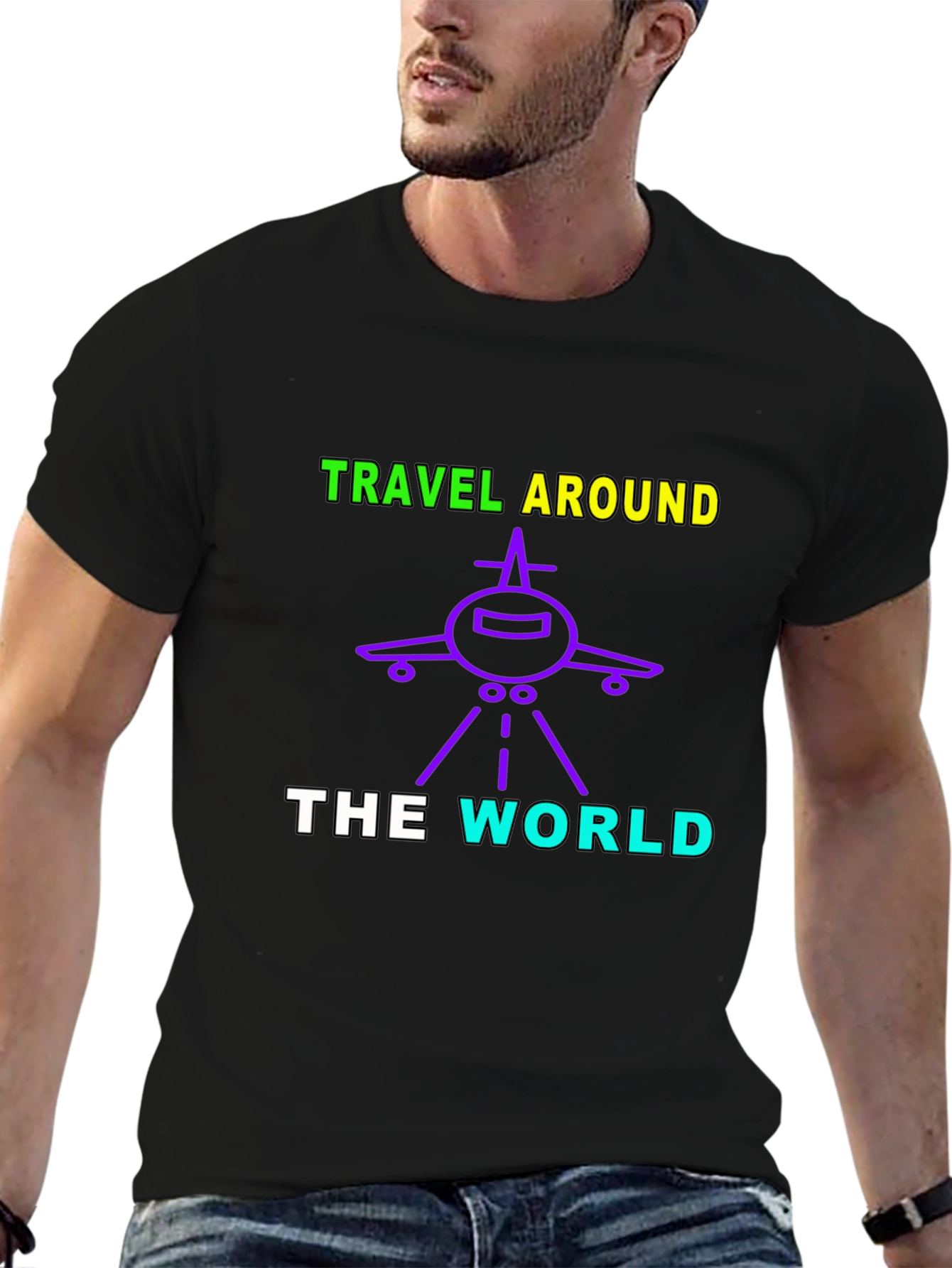 Travel Around The World Graphic T-Shirt