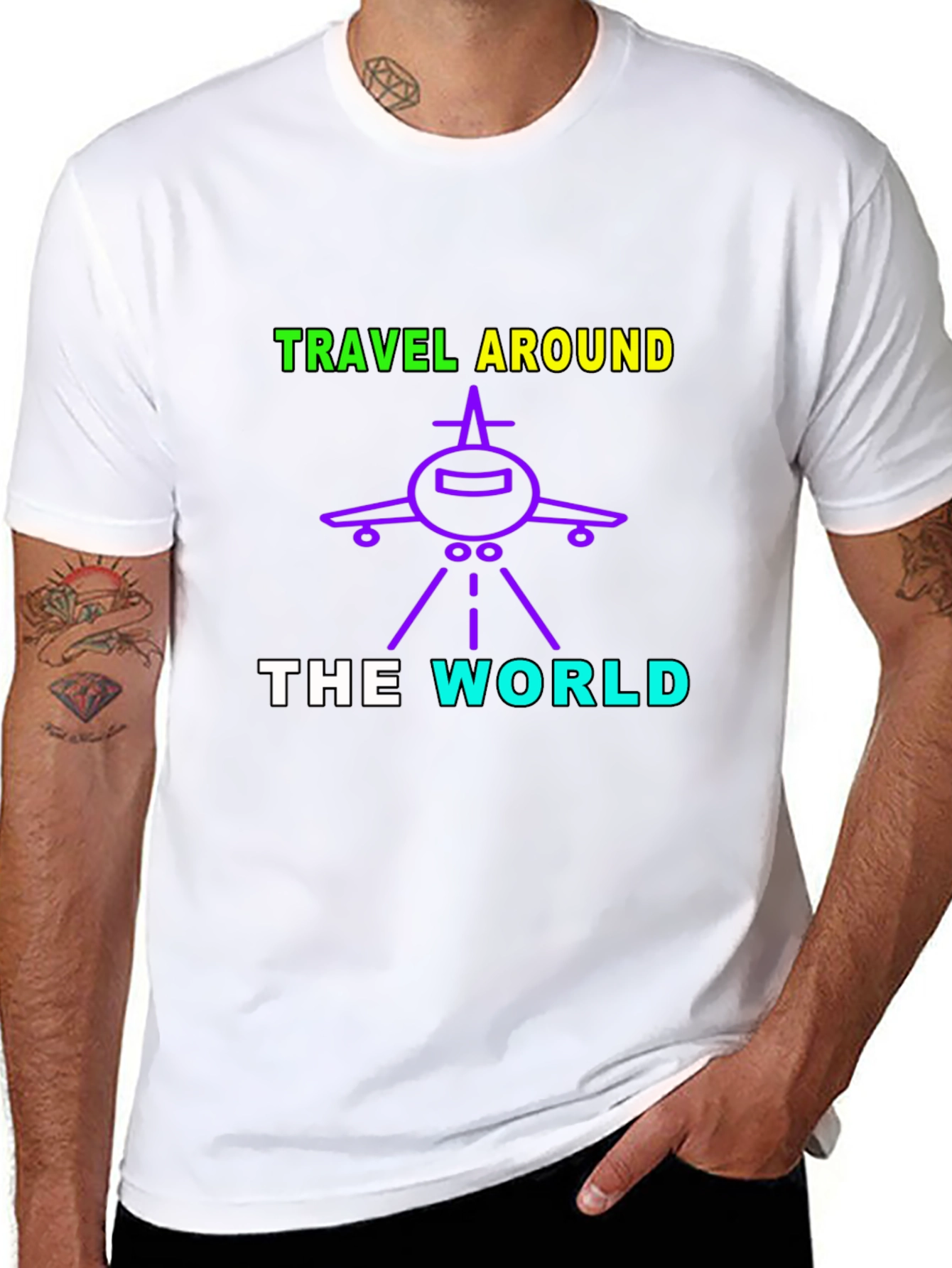 Travel Around The World Graphic T-Shirt