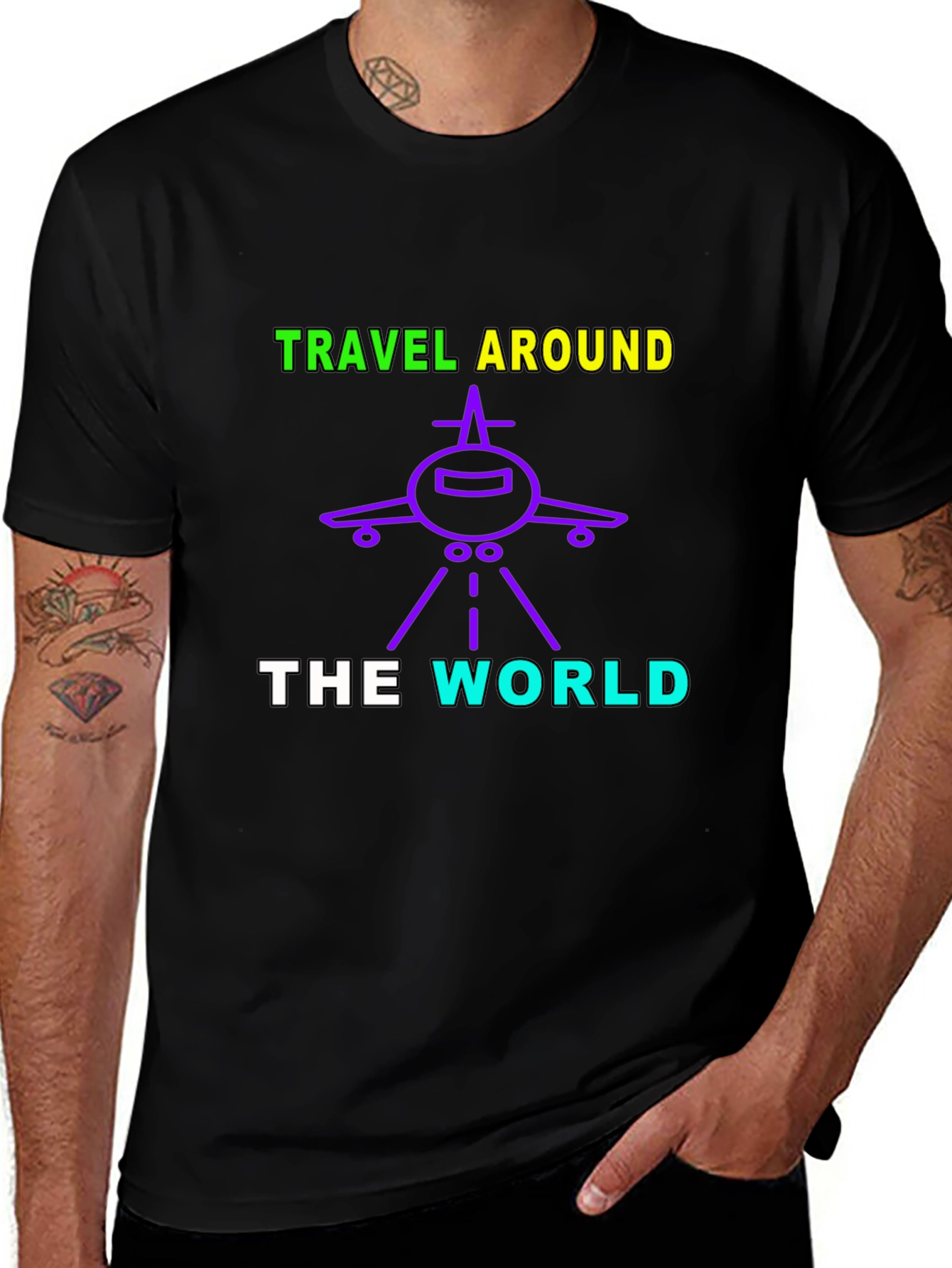Travel Around The World Graphic T-Shirt