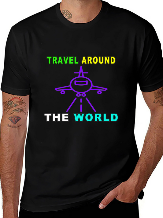 Travel Around The World Graphic T-Shirt